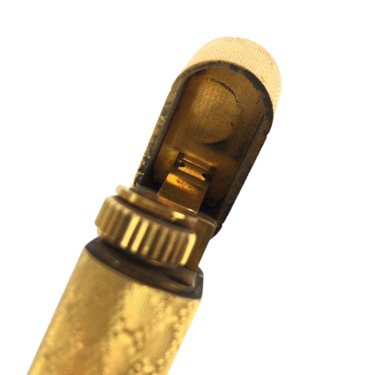 22128
CARTIER Cartier Oval Diamond Gold Plated Lighter Men's AB21
