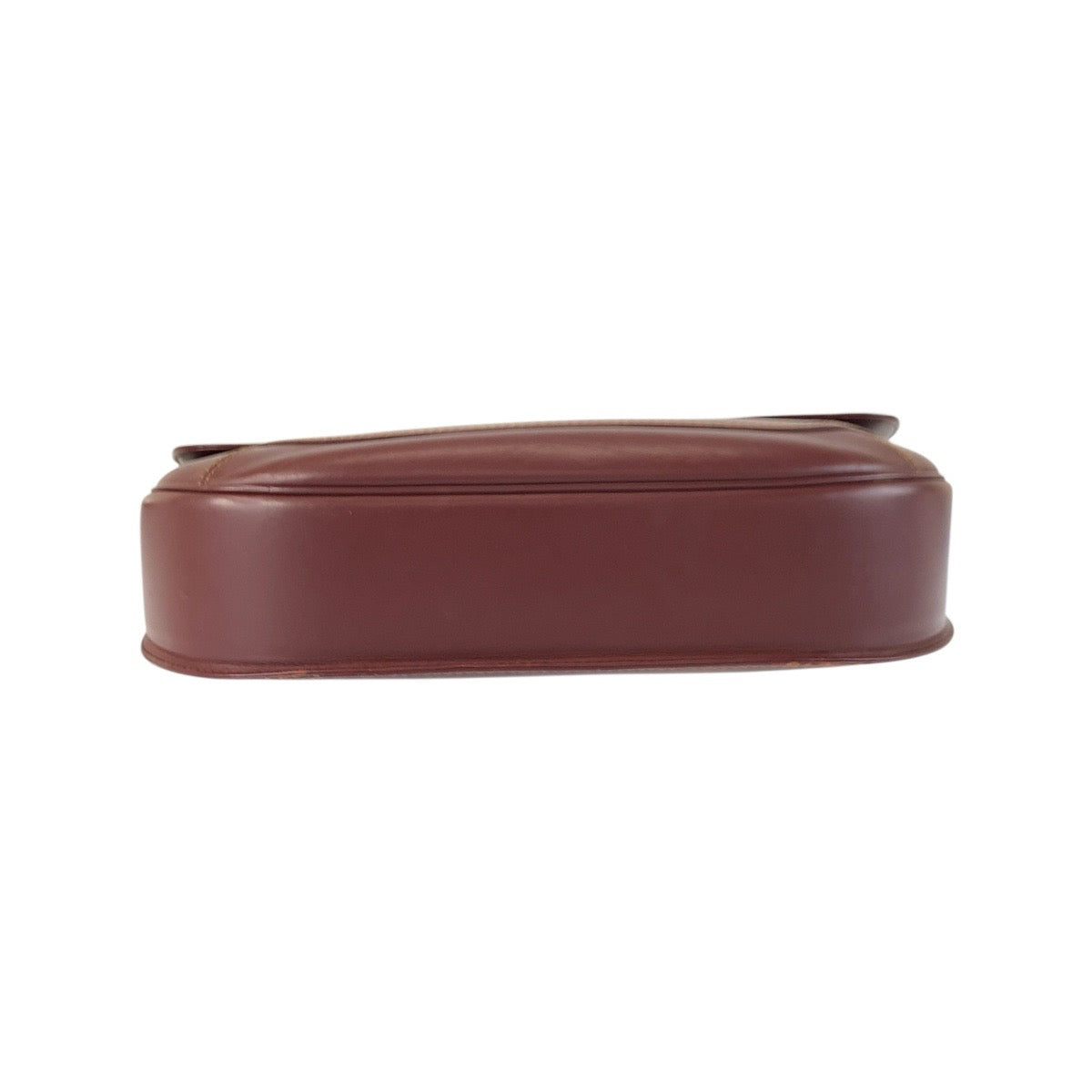 22145
CARTIER カルティエ マストライン ボルドー ゴールド金具 レザー ショルダーバッグ ポシェット レディース AB7