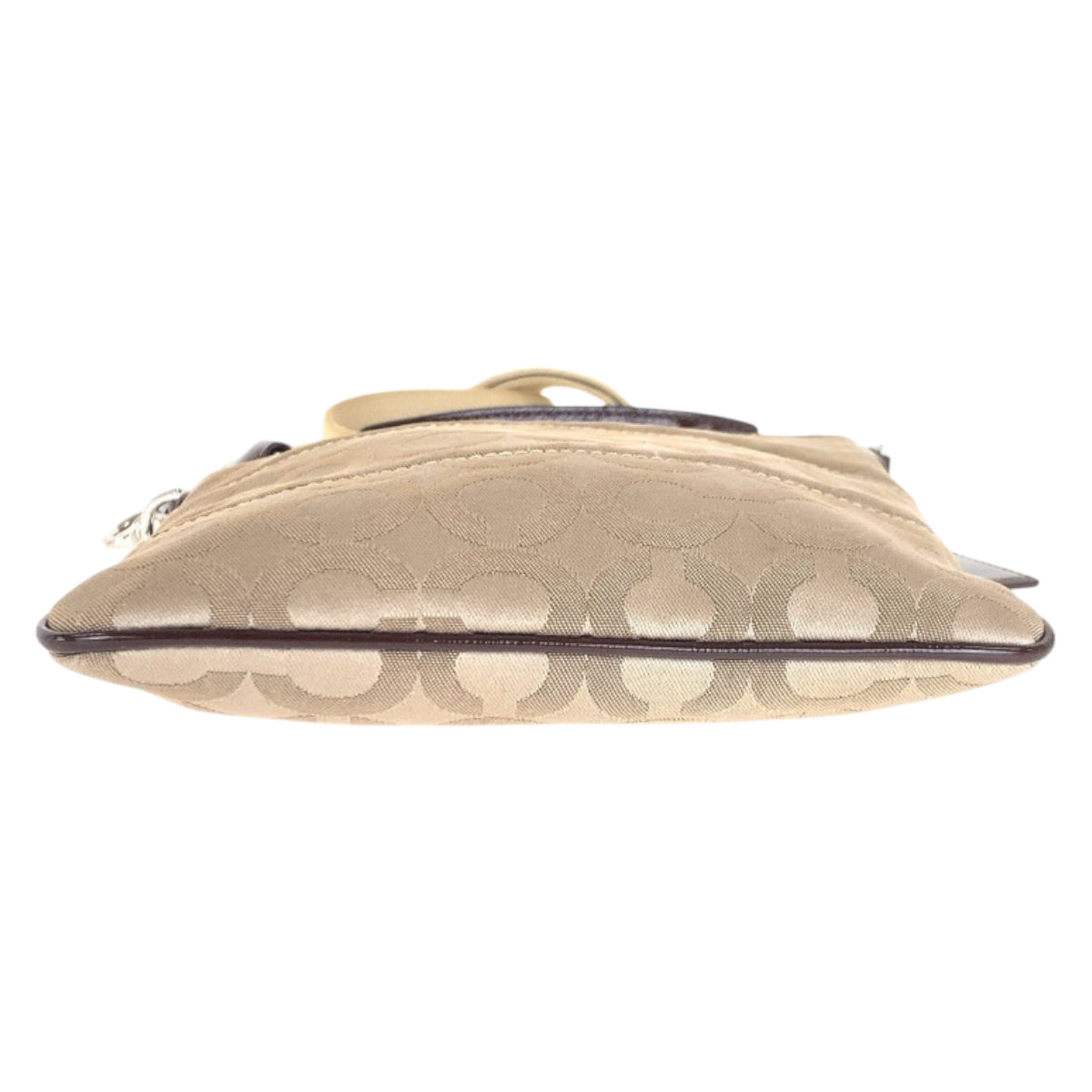 22259
COACH Opt Art Beige Brown Silver Hardware Canvas / Enamel 43131 Shoulder Bag Pochette Women's B4