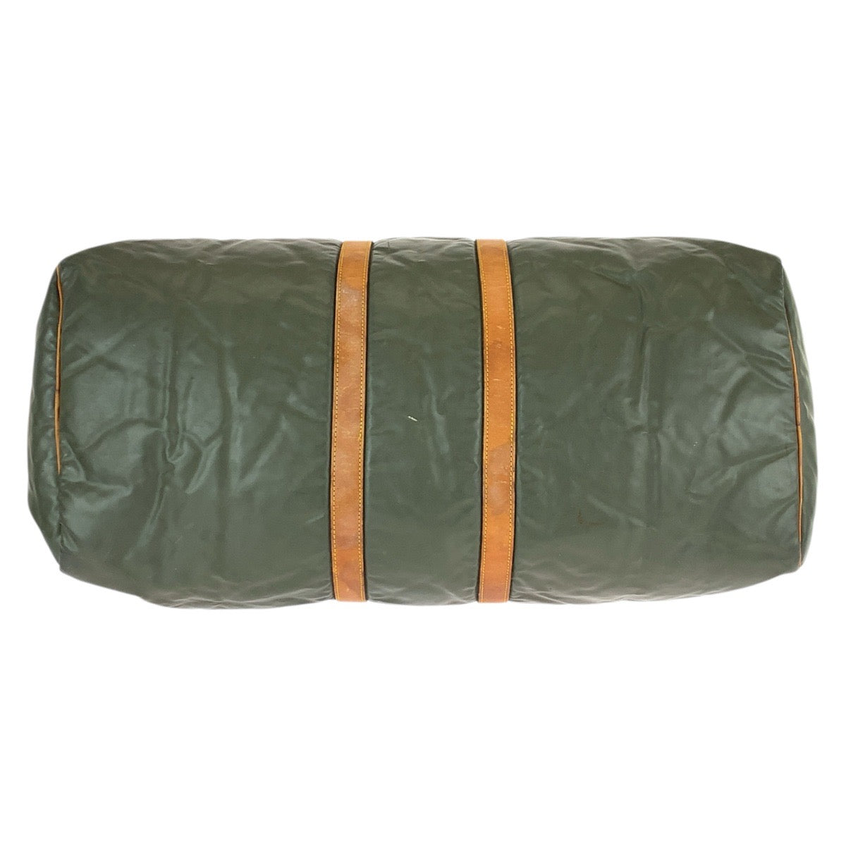 22265
HUNTING WORLD BATTUE ORIGIN Khaki Brown Gold Hardware Nylon / Leather Boston Bag Travel Bag Unisex Men's B4