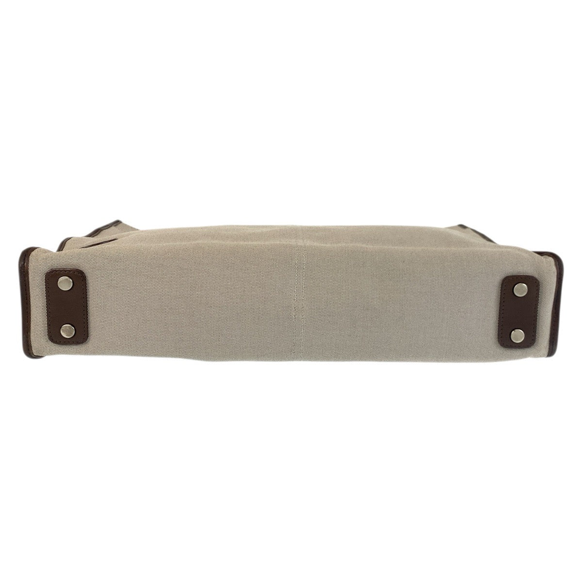 22270
HUNTING WORLD ハンティングワールド グレー ブラウン シルバー金具 キャンバス / レザー トートバッグ ショルダーバッグ 2way メンズ AB