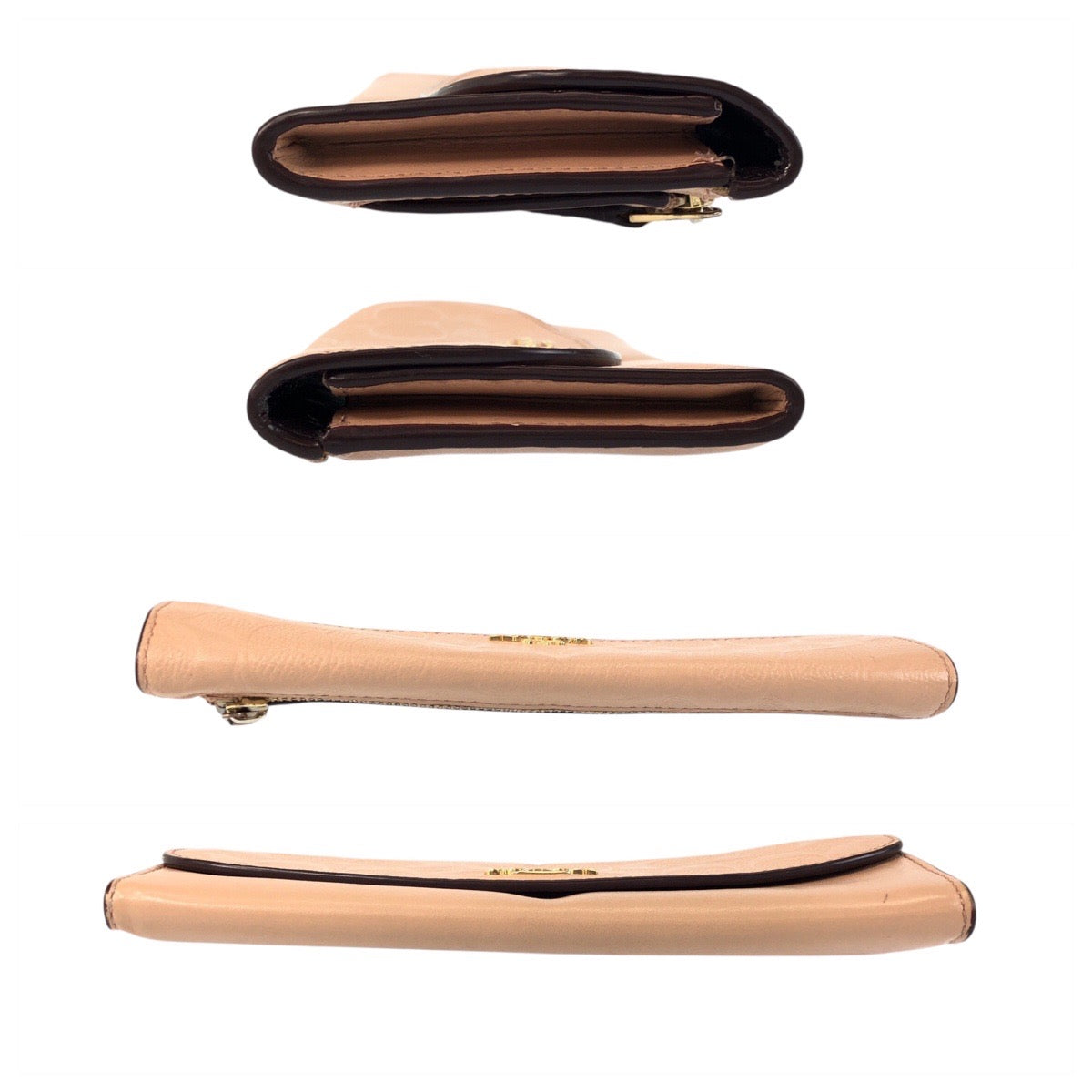 22294
COACH コーチ シグネチャー ベージュ ゴールド金具 レザー M1792-F26460 長財布 ロングウォレット レディース AB15