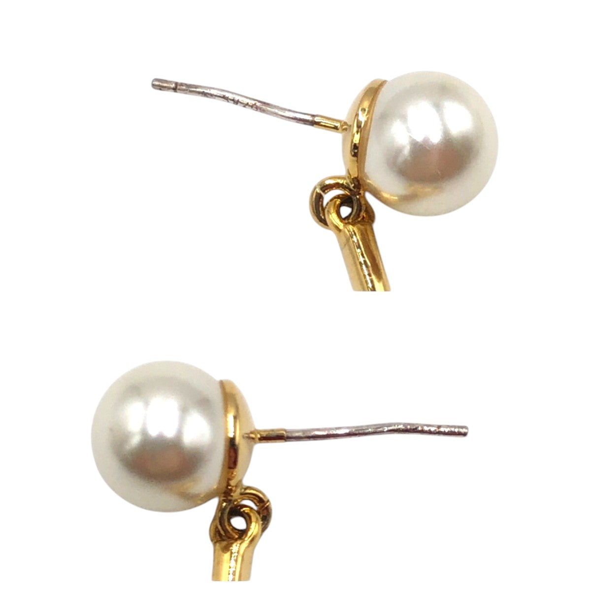 22313
Dior Faux Pearl Gold Metal / Faux Pearl Earrings Ladies AB4