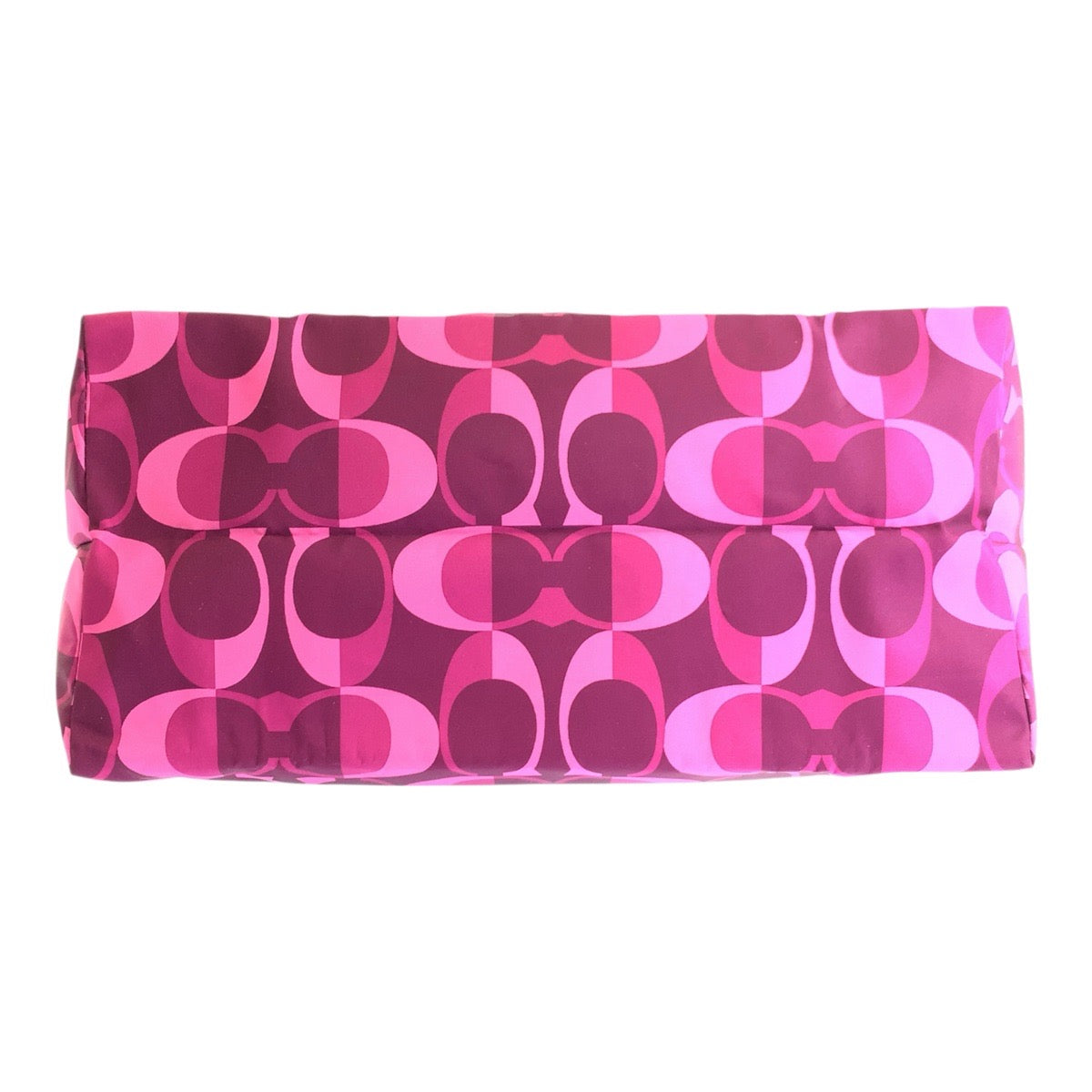 22317
COACH コーチ シグネチャー ピンク パープル シルバー金具 ナイロン トートバッグ ショルダーバッグ レディース ABP8