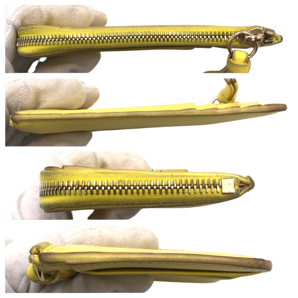 22351
Chloe クロエ Chloé Sense イエロー レザー 02 23 60 65 コインケース カードケース レディース AB3