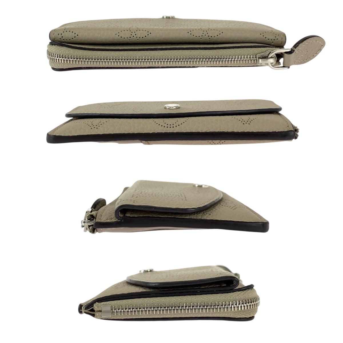 22442
LOUIS VUITTON Mahina Portefeuille Recto Verso Beige Silver Hardware Monogram Mahina M81287 Coin Purse Unisex Women's ABP24