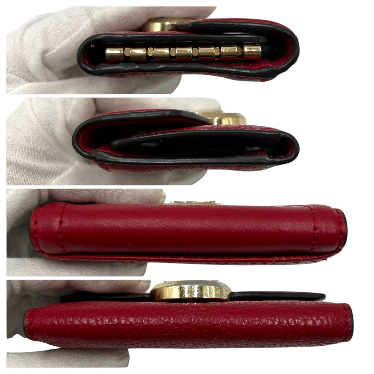 22477
Michael Kors マイケルコース レッド ゴールド金具 レザー キーケース レディース AB1