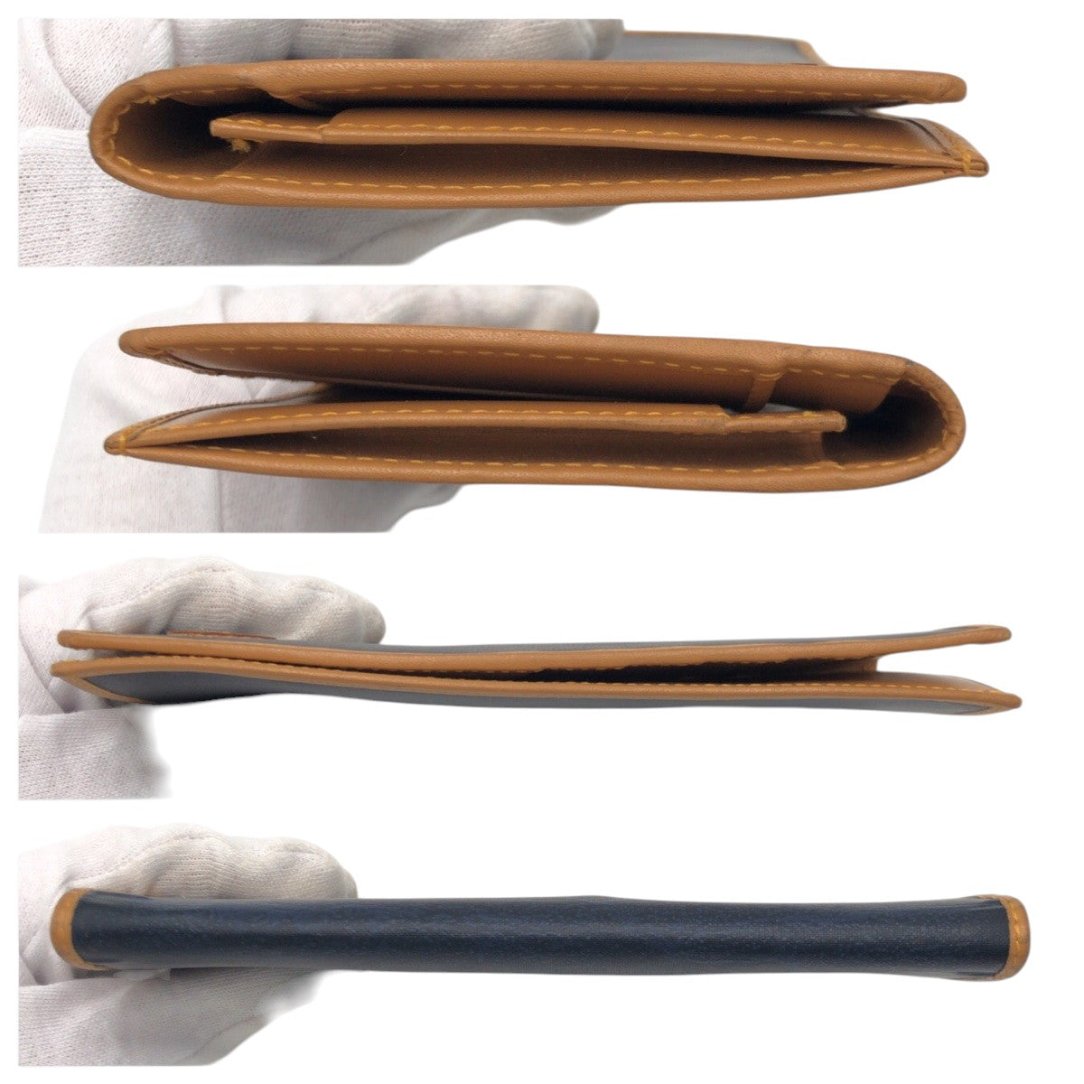 22491
HUNTING WORLD ハンティングワールド バチュー ネイビー ブラウン ナイロン 15.I.1.96 長財布 ロングウォレット メンズ B1