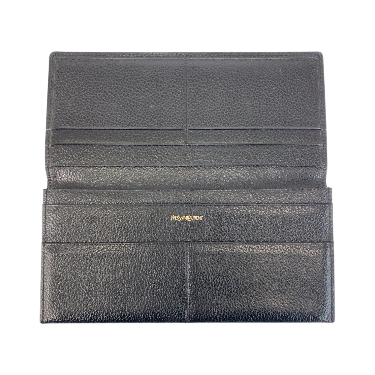 22519
YVES SAINT LAURENT イヴ サンローラン ヴィンテージ YSL ブラック 黒 レザー 長財布 札入れ メンズ ABP9