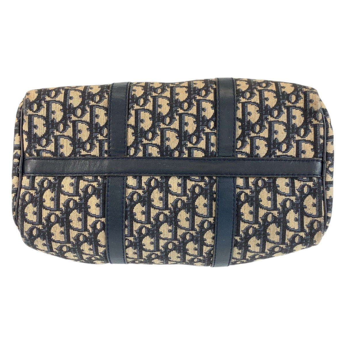 22550
Christian Dior クリスチャンディオール ヴィンテージ トロッター ネイビー シルバー金具 キャンバス / レザー ハンドバッグ ボストンバッグ レディース AB38