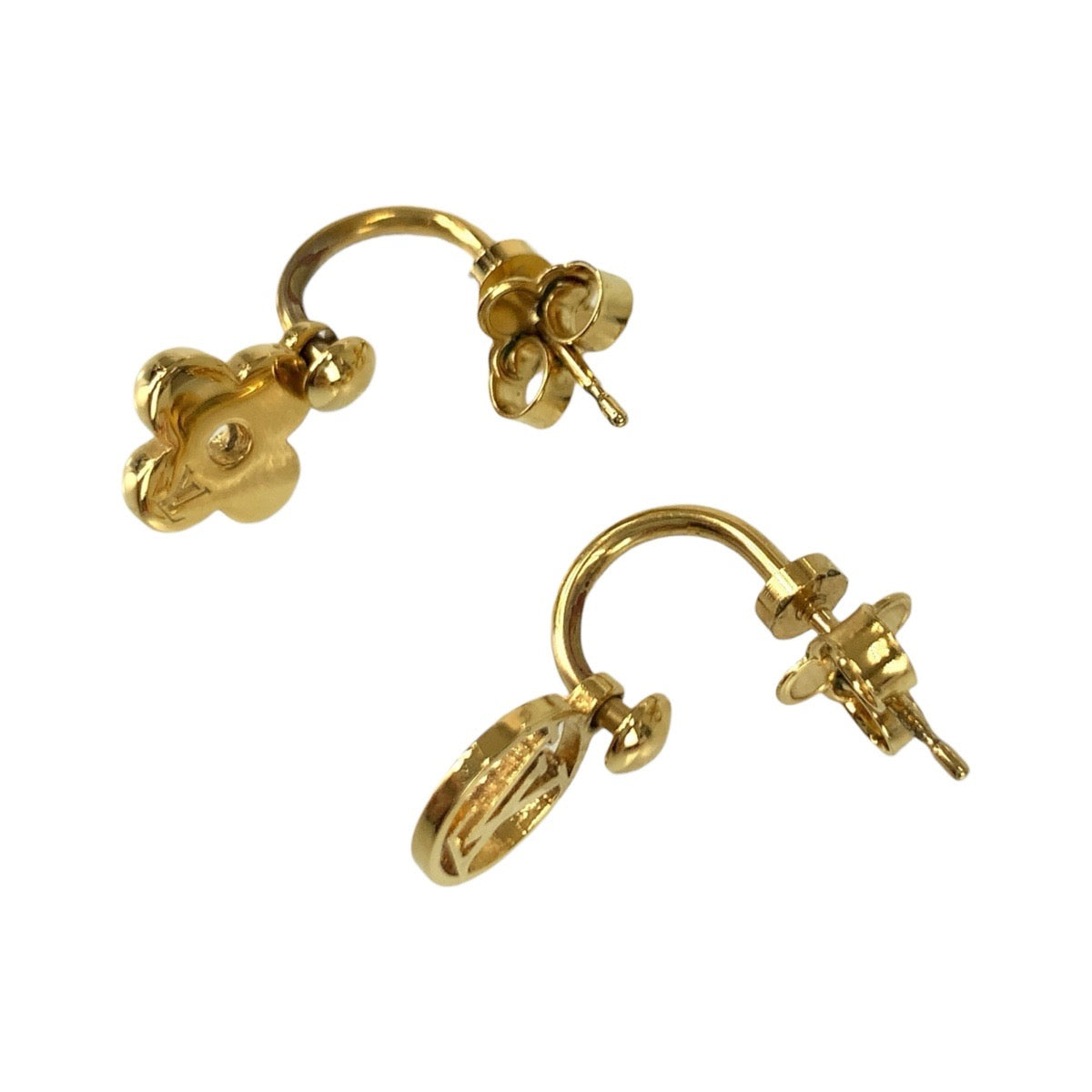22556
LOUIS VUITTON Louis Vuitton Earrings Blooming Gold Metal M64859 Earrings Women AB10