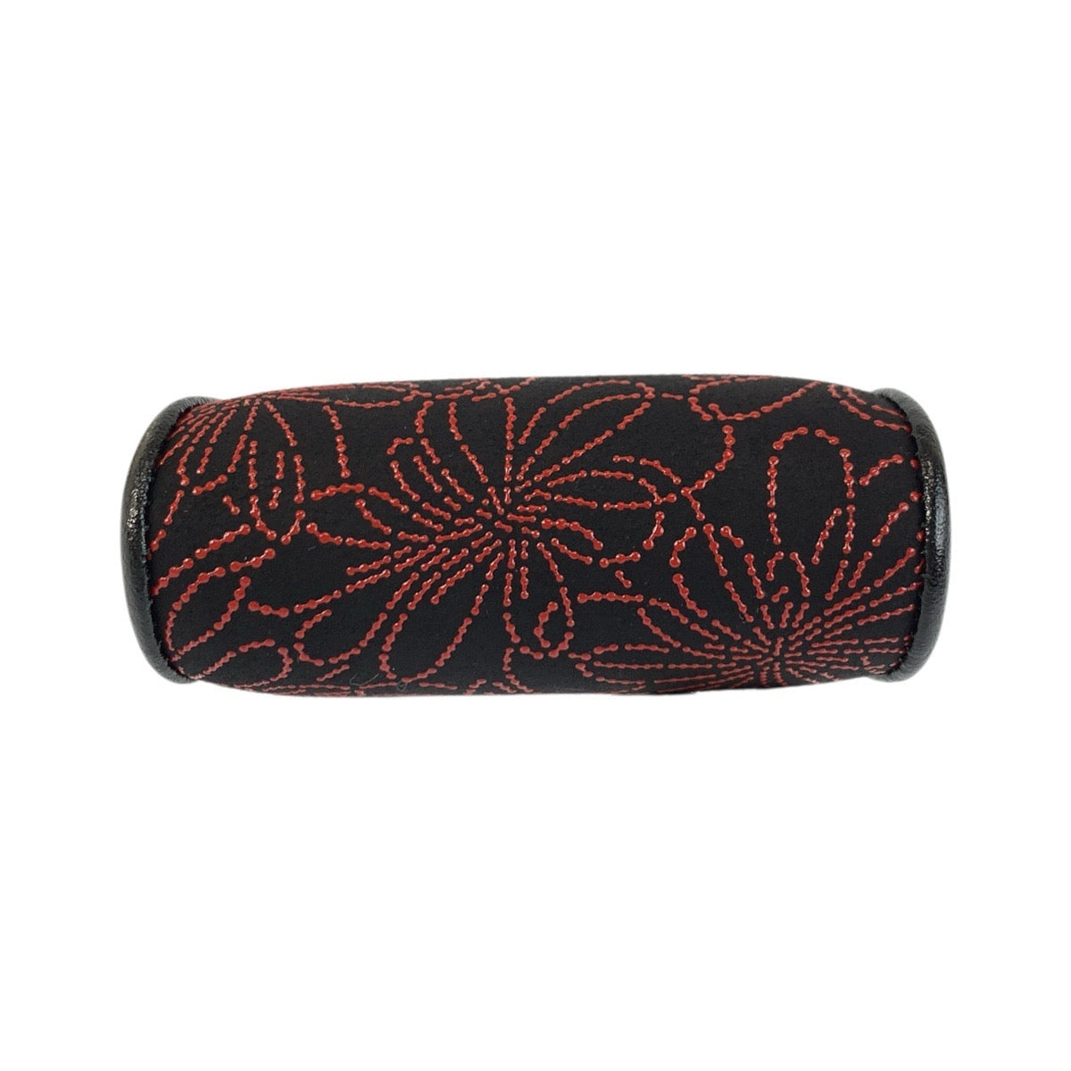 22592
INDENYA Inden-ya Senkiku Pattern Black Red Gunmetal Hardware Leather Coin Purse Ladies A3