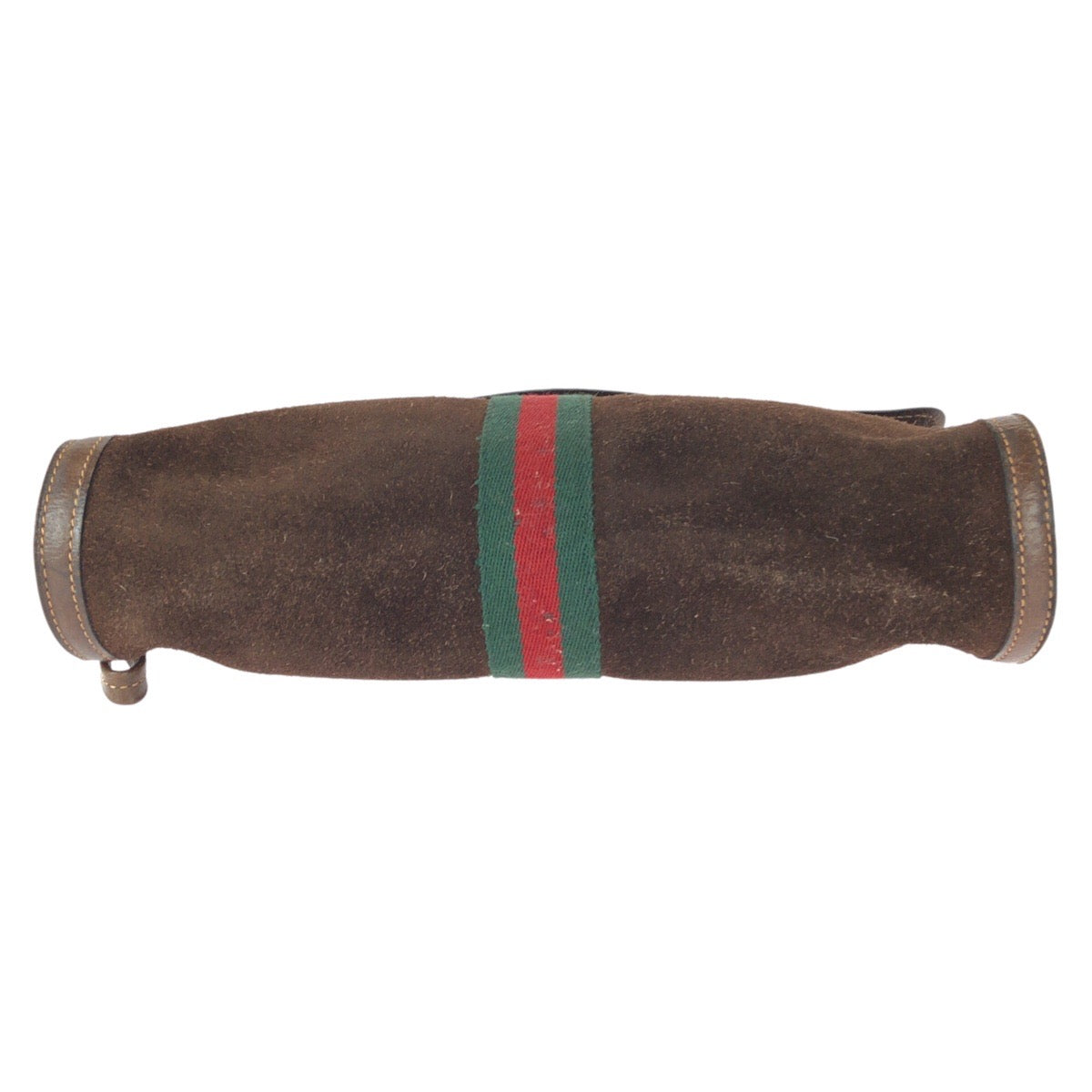 22612
GUCCI Vintage Old Gucci Sherry Line Brown Gold Hardware Leather / Suede Clutch Bag Second Bag Men's ABP21