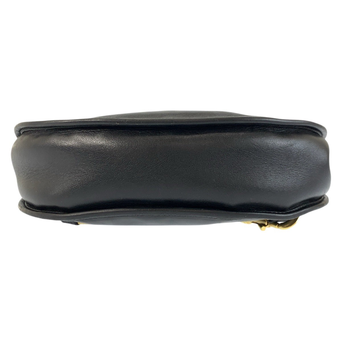 22614
GUCCI グッチ ヴィンテージ ホースビット ブラック 黒 ゴールド金具 レザー 003 2113 0034 ショルダーバッグ ボディバッグ レディース ABP42