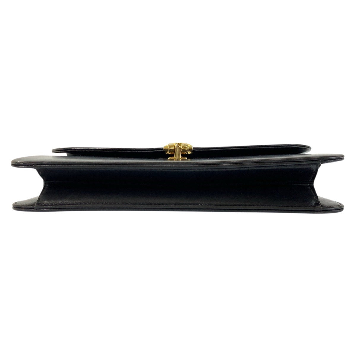 22651
Christian Dior Vintage Black Gold Hardware Leather Chain Shoulder Bag Women's AB42