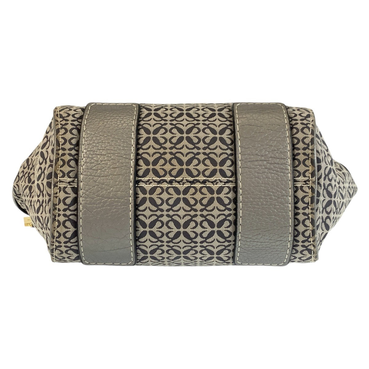 22657
LOEWE ロエベ アナグラム グレー シルバー ゴールド金具 キャンバス / レザー トートバッグ ショルダーバッグ レディース AB35