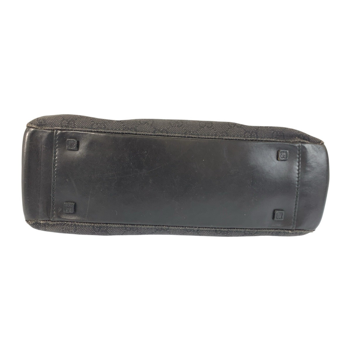 22661
GUCCI グッチ ブラック 黒 シルバー金具 GGキャンバス / レザー 101919 トートバッグ ショルダーバッグ レディース AB28