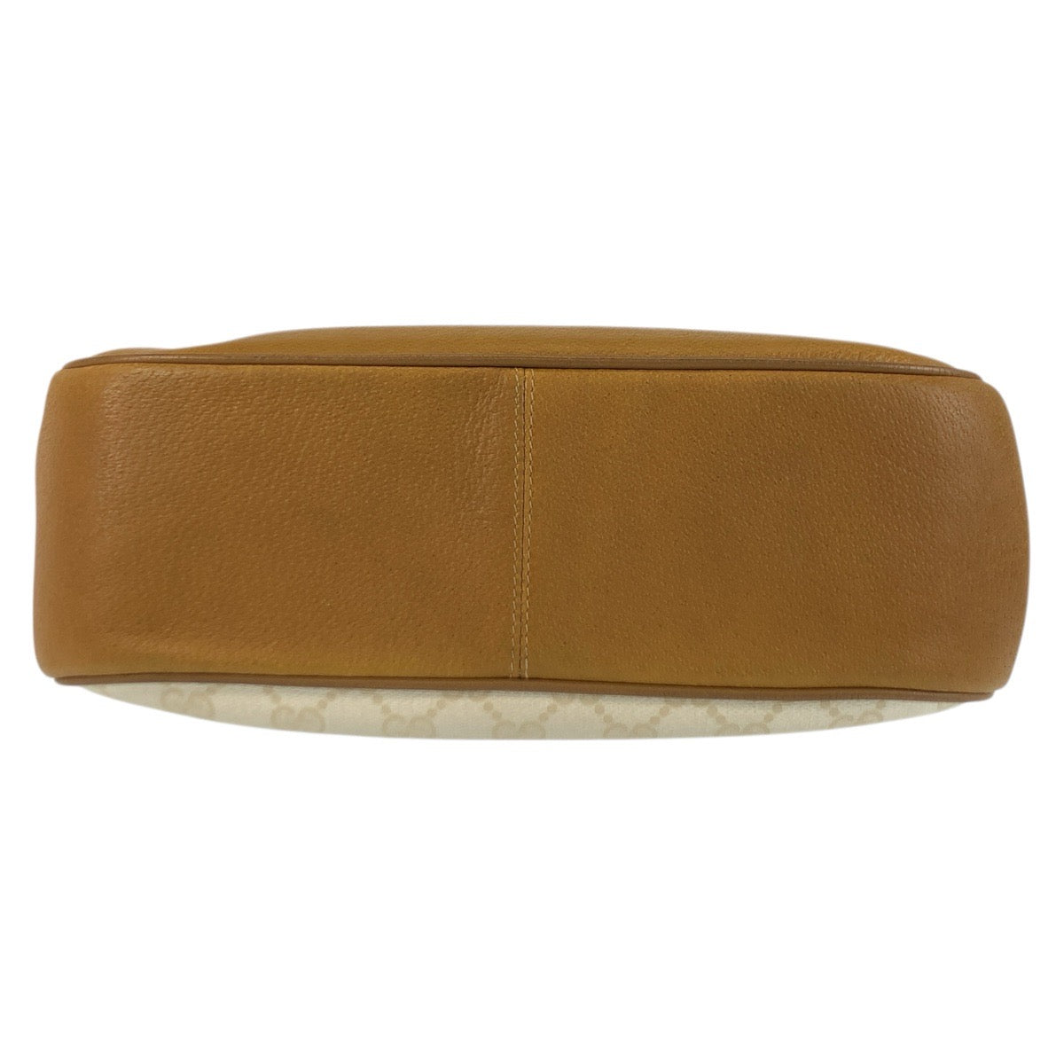 22663
GUCCI Vintage Ivory Brown Gold Hardware GG Supreme Canvas / Leather 116 02 076 Shoulder Bag Pochette Ladies AB35