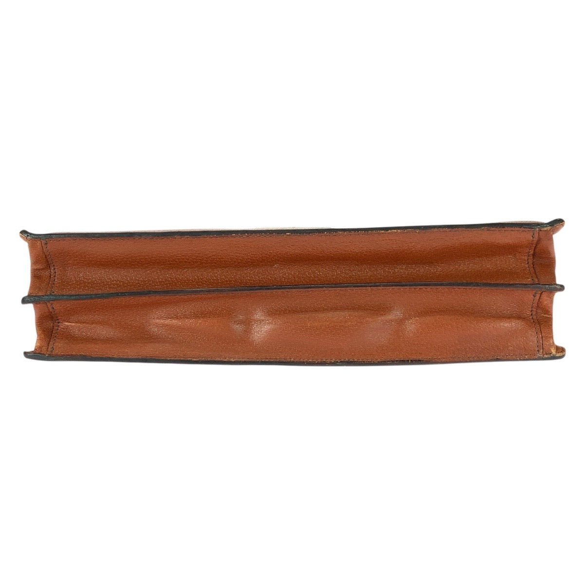 22676
PRADA プラダ ブラウン シルバー金具 レザー ビジネスバッグ ブリーフケース メンズ AB28