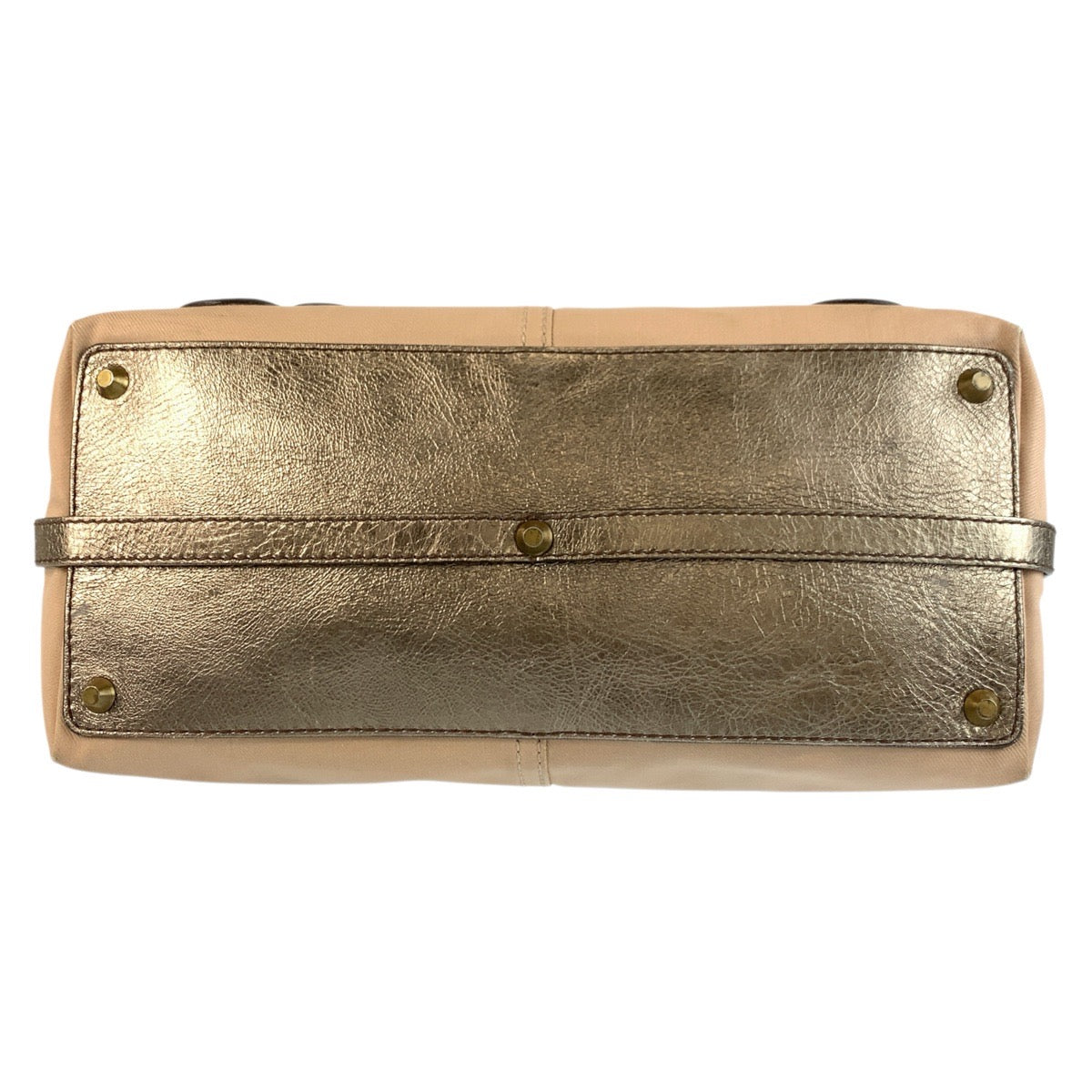 22696
Chloe Chloe Beige Bronze Gold Hardware Canvas / Leather Tote Bag Handbag Ladies AB21