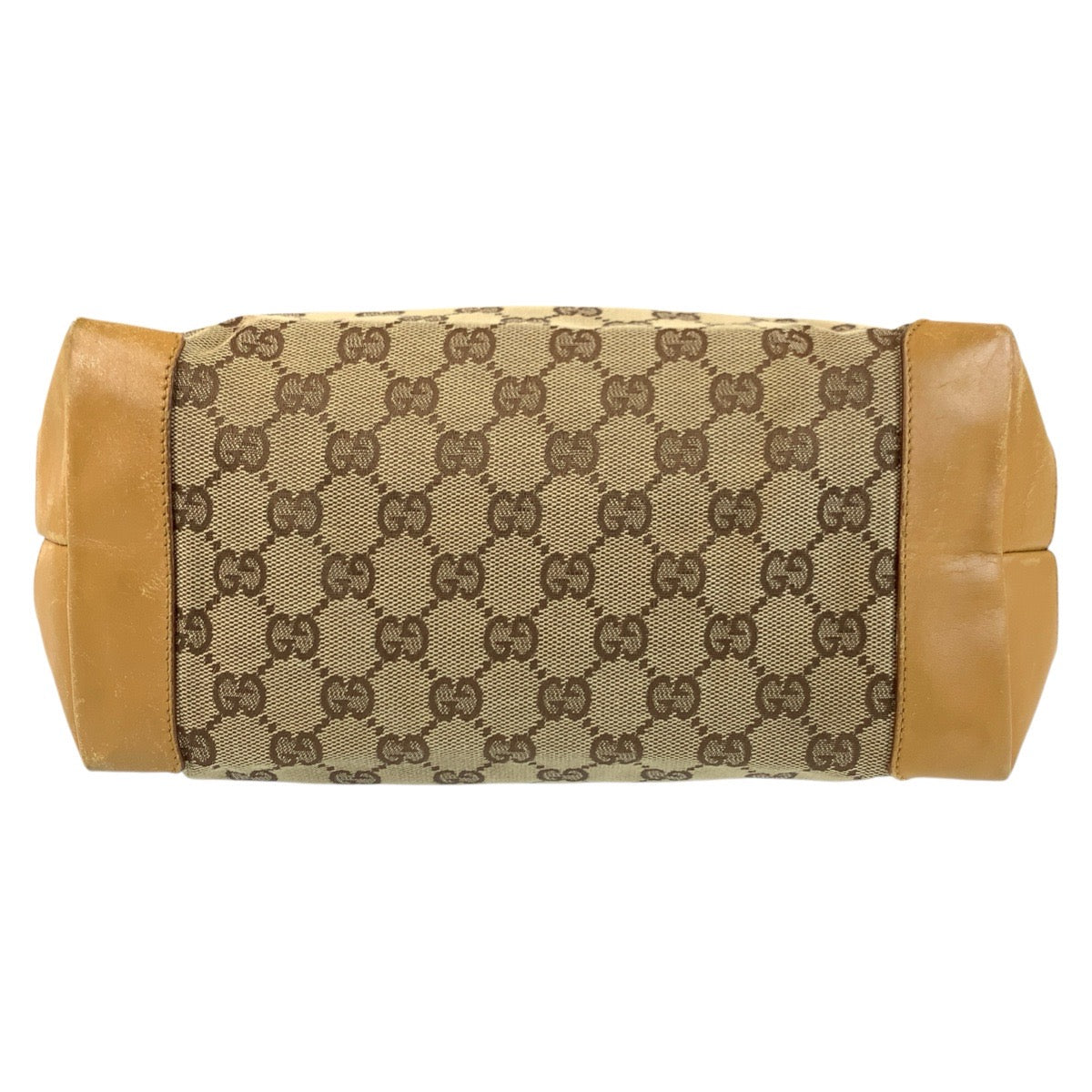 22711
GUCCI Sherry Line Beige Mustard GG Canvas / Leather 019 0401 Tote Bag Shoulder Bag Ladies AB21