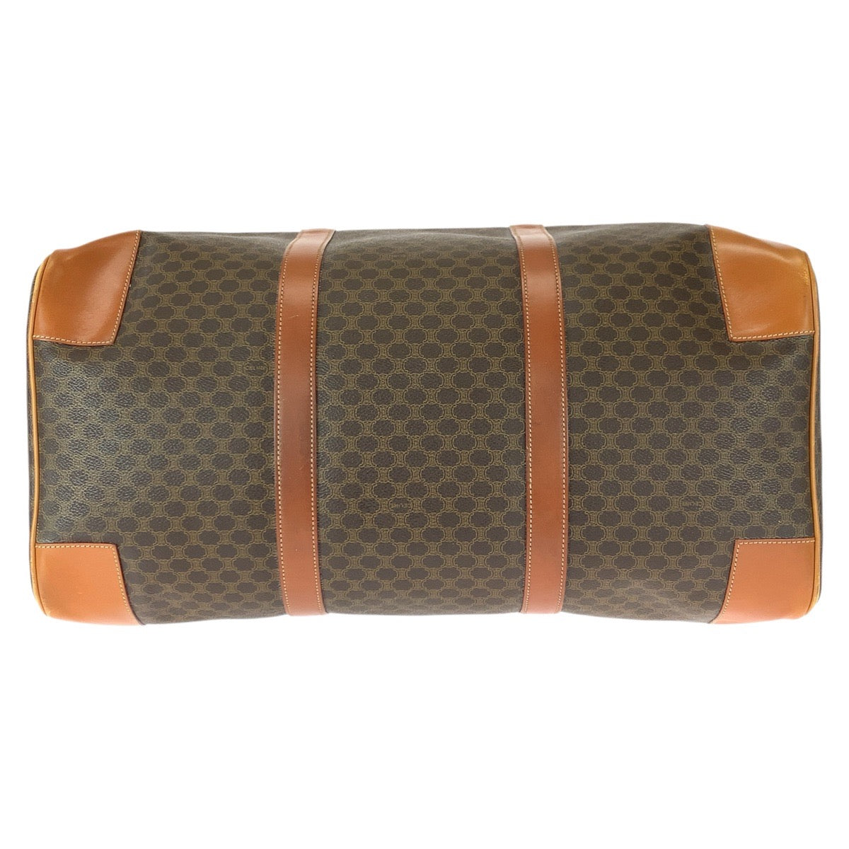 22719
CELINE Celine Vintage Macadam Brown Gold Hardware PVC / Leather MC98/2 Boston Bag Travel Bag Unisex Men' ABP35