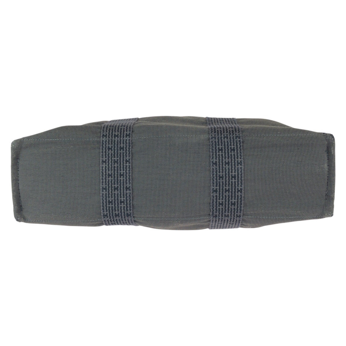 22787
HERMES エルメス エールライン MM グレー シルバー金具 キャンバス トートバッグ 男女兼用 メンズ AB15