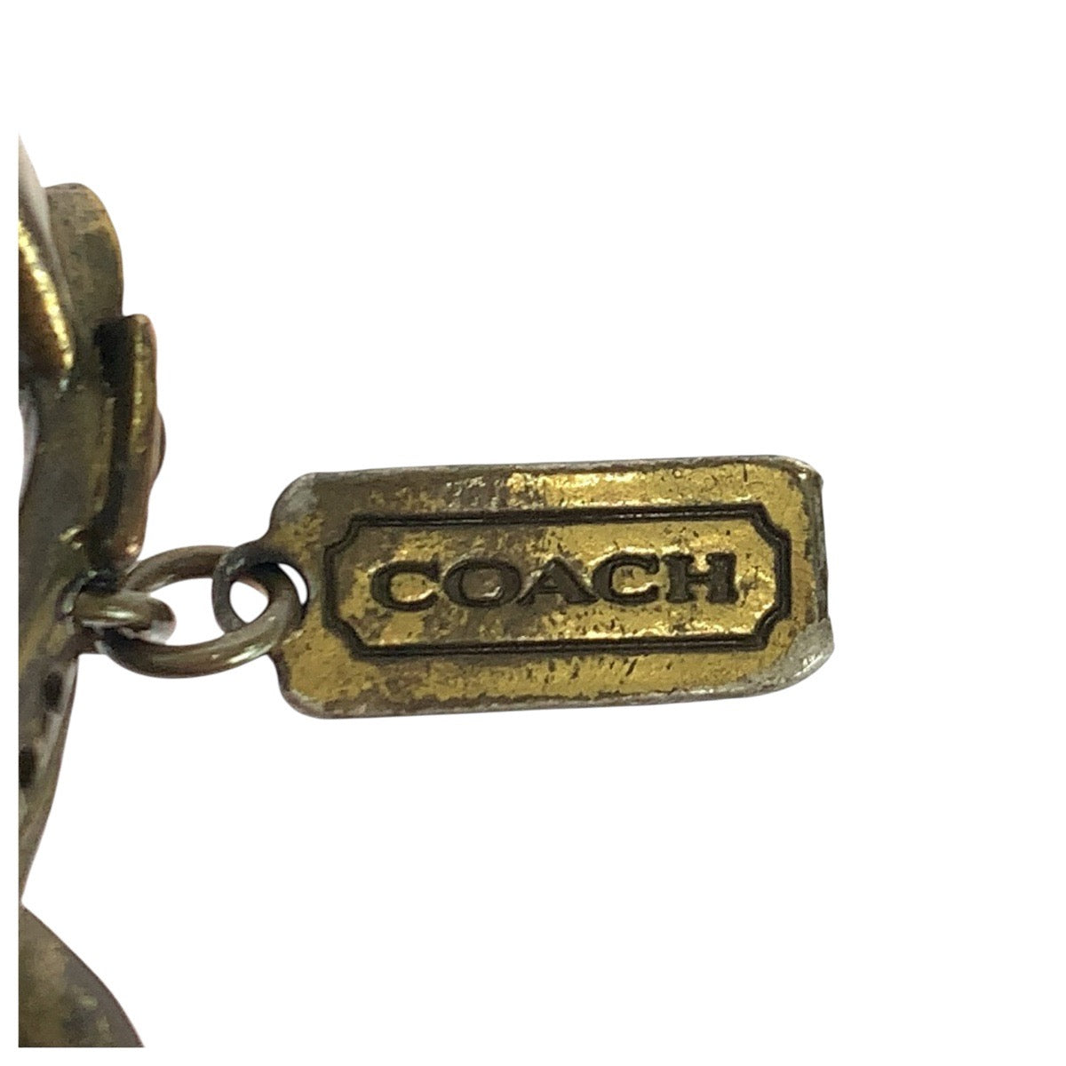 22805
COACH コーチ ヴィンテージ オールドコーチ バック型 ゴールド / ブラス キーホルダー バッグチャーム 男女兼用 レディース AB5