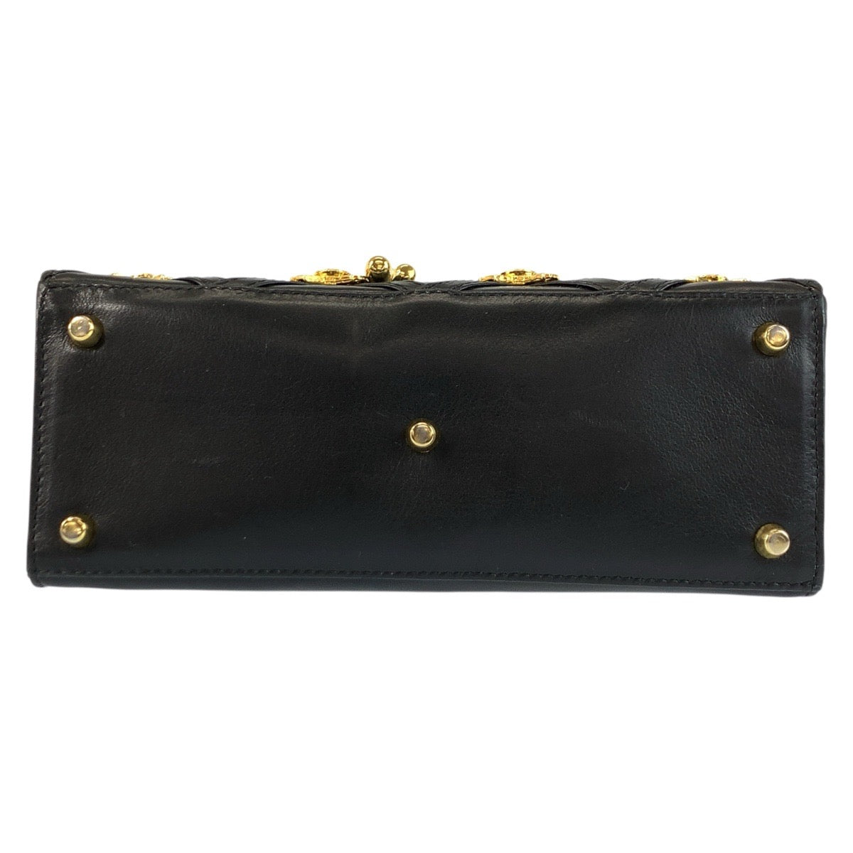 22808
VERSACE ヴェルサーチ ヴィンテージ メデューサ ブラック 黒 ゴールド金具 レザー ショルダーバッグ ポシェット レディース ABP82