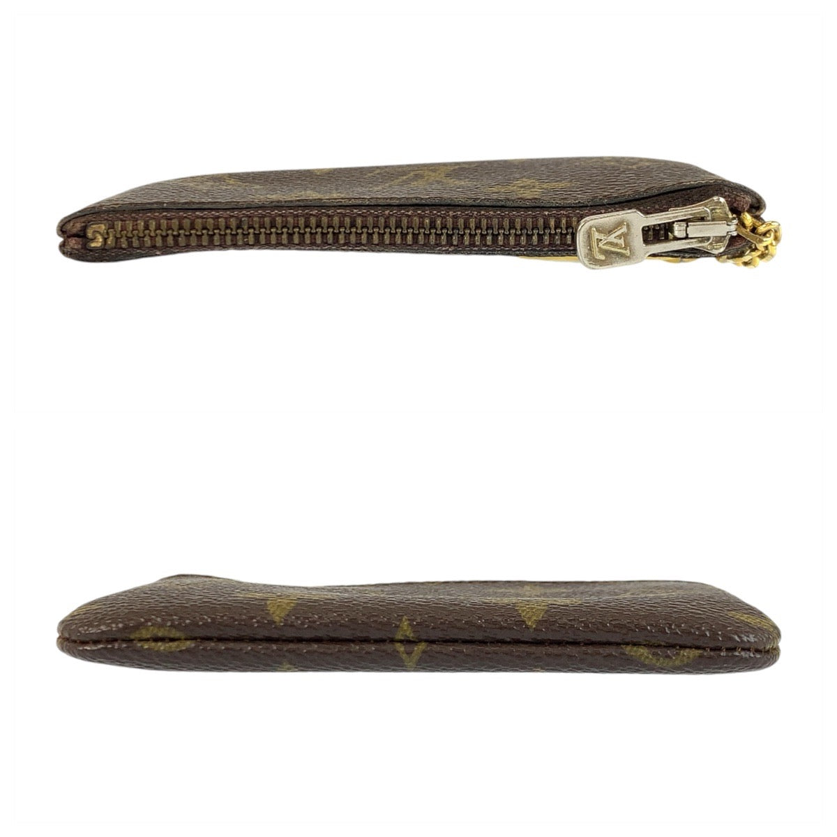 22815
LOUIS VUITTON ルイヴィトン モノグラム ポシェット クレ ブラウン ゴールド金具 PVC M62650 コインケース カードキーケース メンズ ABP14