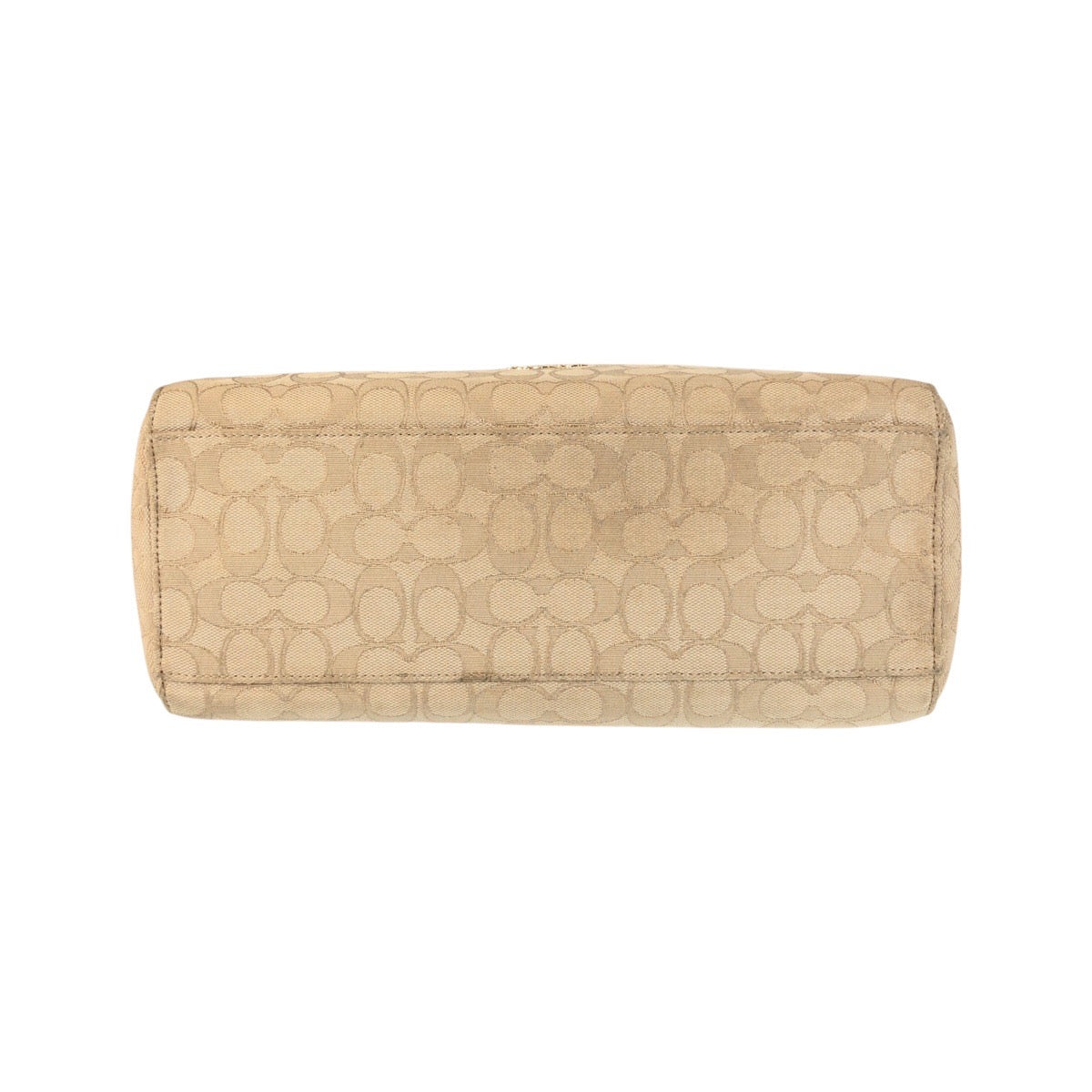 22845
COACH コーチ シグネチャー ベージュ アイボリー ゴールド金具 キャンバス / レザー F58284 ショルダーバッグ ハンドバッグ レディース ABP14