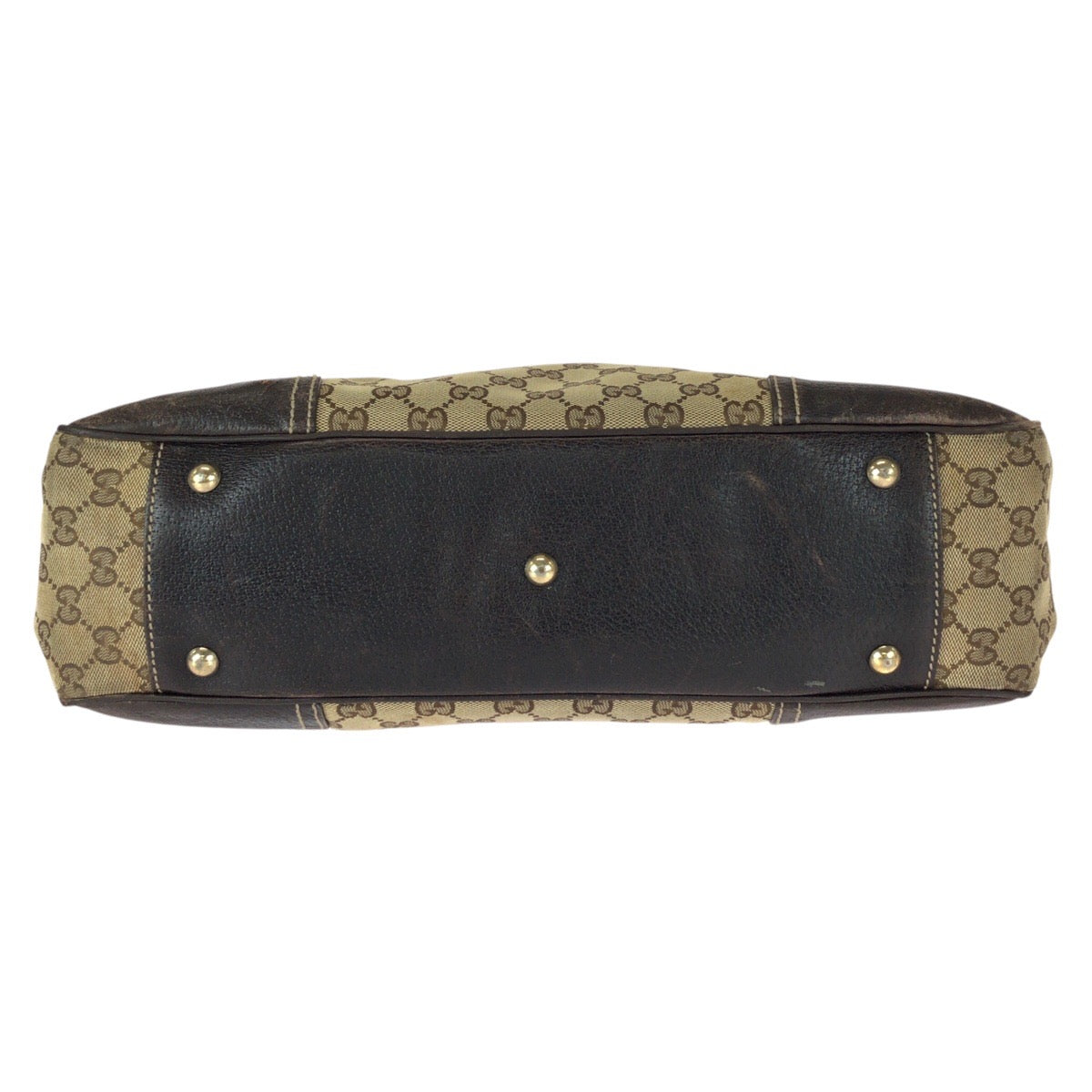22926
GUCCI グッチ シェリーライン プリンシー ベージュ ブラウン ゴールド金具 GGキャンバス / レザー 163805 トートバッグ ハンドバッグ レディース AB23