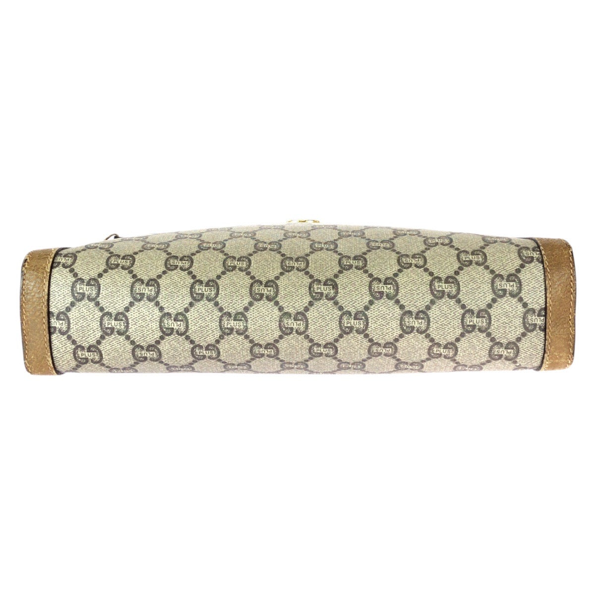23020
GUCCI グッチ ヴィンテージ グッチプラス ベージュ ブラウン ゴールド金具 GGスプリームキャンバス クラッチバッグ セカンドバッグ ハンドポーチ メンズ B8