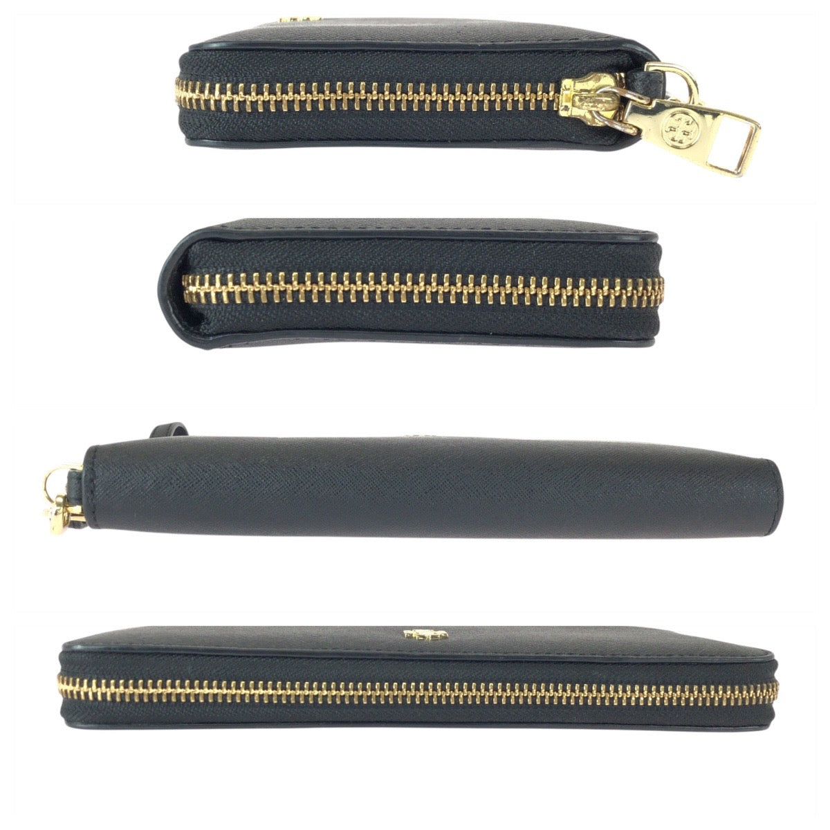 23074
Tory Burch トリーバーチ ブラック 黒 ゴールド金具 レザー 長財布 ロングウォレット メンズ A8