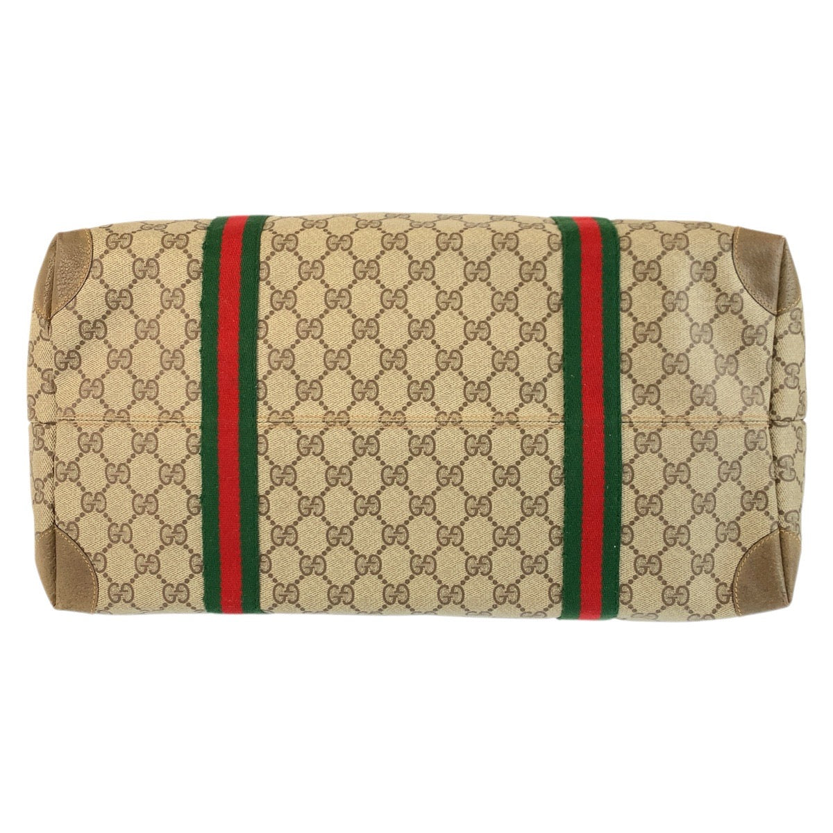 23133
GUCCI Vintage Sherry Line Beige Brown GG Supreme Canvas 89 19 012 Boston Bag Tote Bag Ladies ABP50