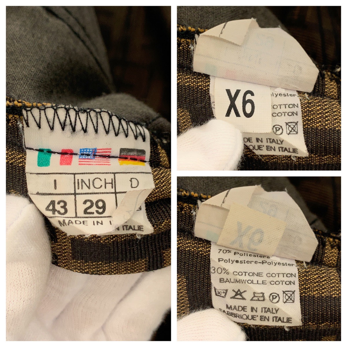 23183
FENDI フェンディ ズッカ サイズ29インチ ブラウン ポリエステル / コットン パンツ メンズ A28