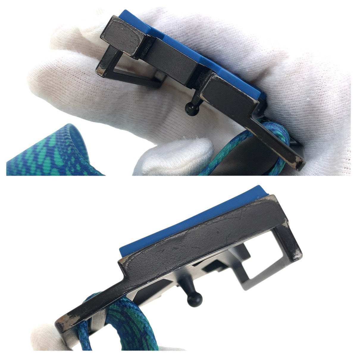 23199
LOUIS VUITTON Louis Vuitton Ceinture LV Weaving Yayoi Kusama Blue Black Nylon / Cotton / Textile M0671Z Belt Unisex Men's ABP50