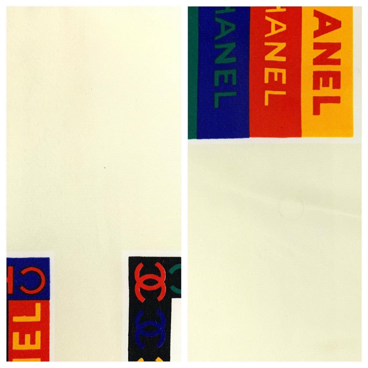 23214
CHANEL シャネル ヴィンテージ ココマーク マルチカラー シルク スカーフ レディース A35