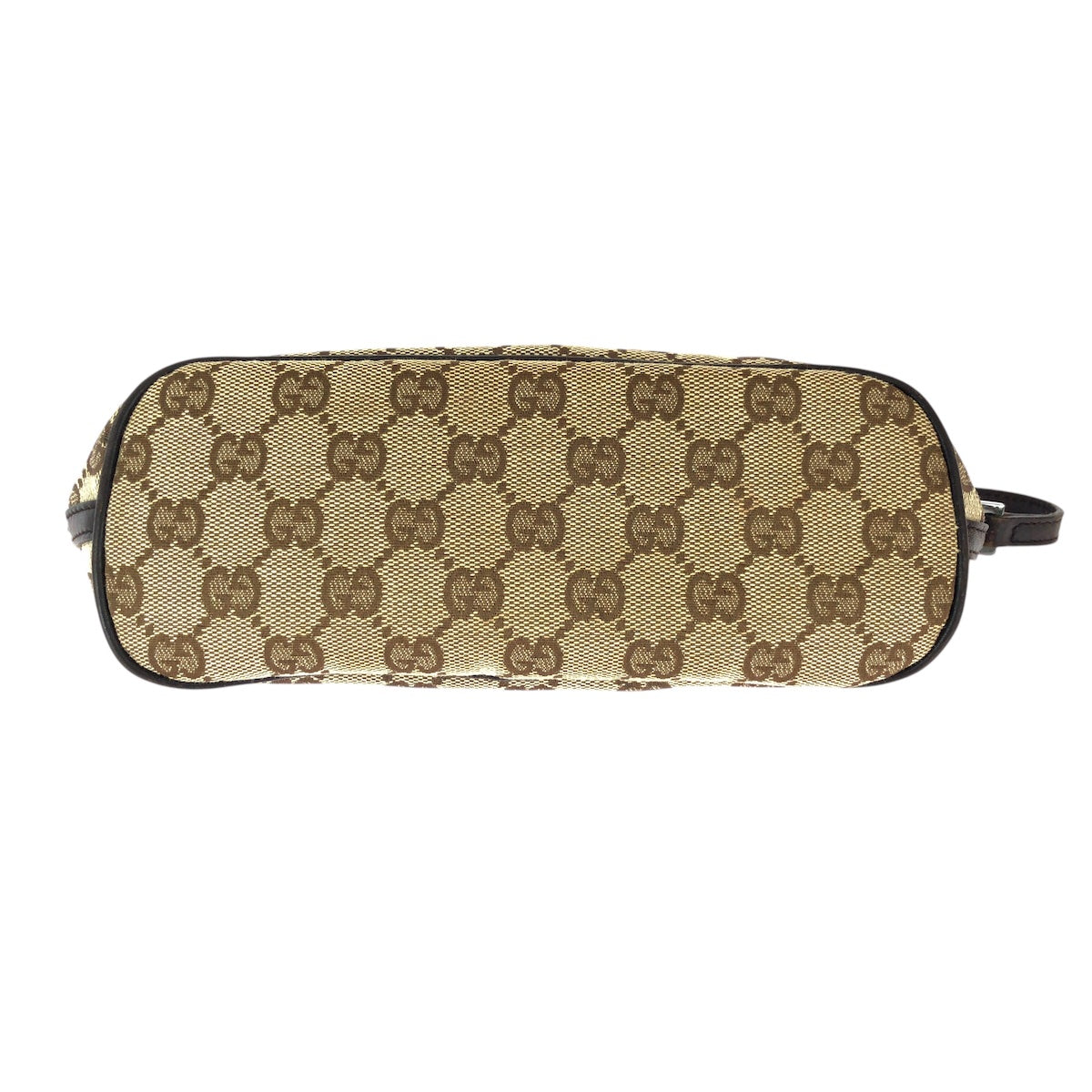 23276
GUCCI グッチ ベージュ ブラウン シルバー金具 GGキャンバス / レザー 07193 ハンドバッグ アクセサリーポーチ レディース AB21