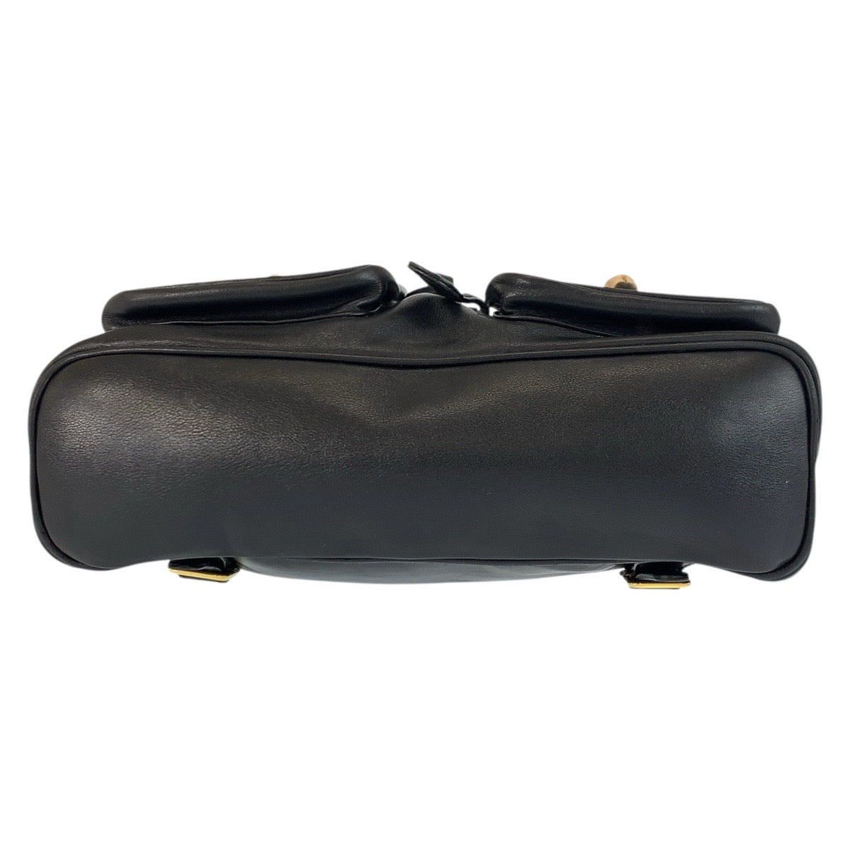 23294
GUCCI グッチ バンブー ブラック 黒 ゴールド金具 レザー 003 2058 0016 バックパック リュックサック レディース ABP42