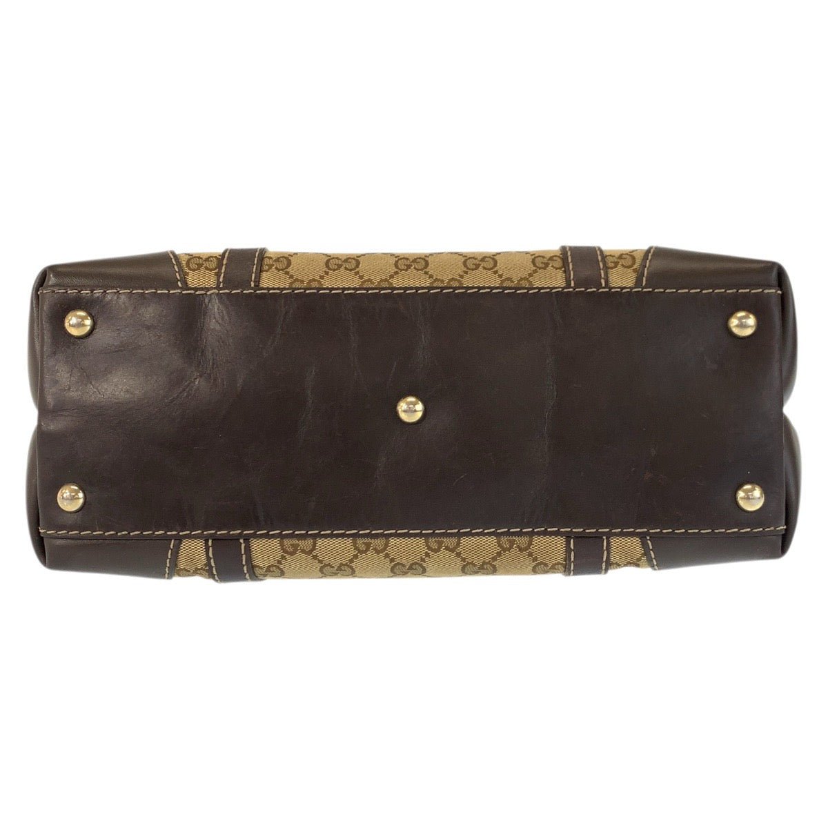 23337
GUCCI グッチ ラブリー ブラウン ベージュ ゴールド金具 GGキャンバス / レザー 257069 トートバッグ ハンドバッグ レディース AB38