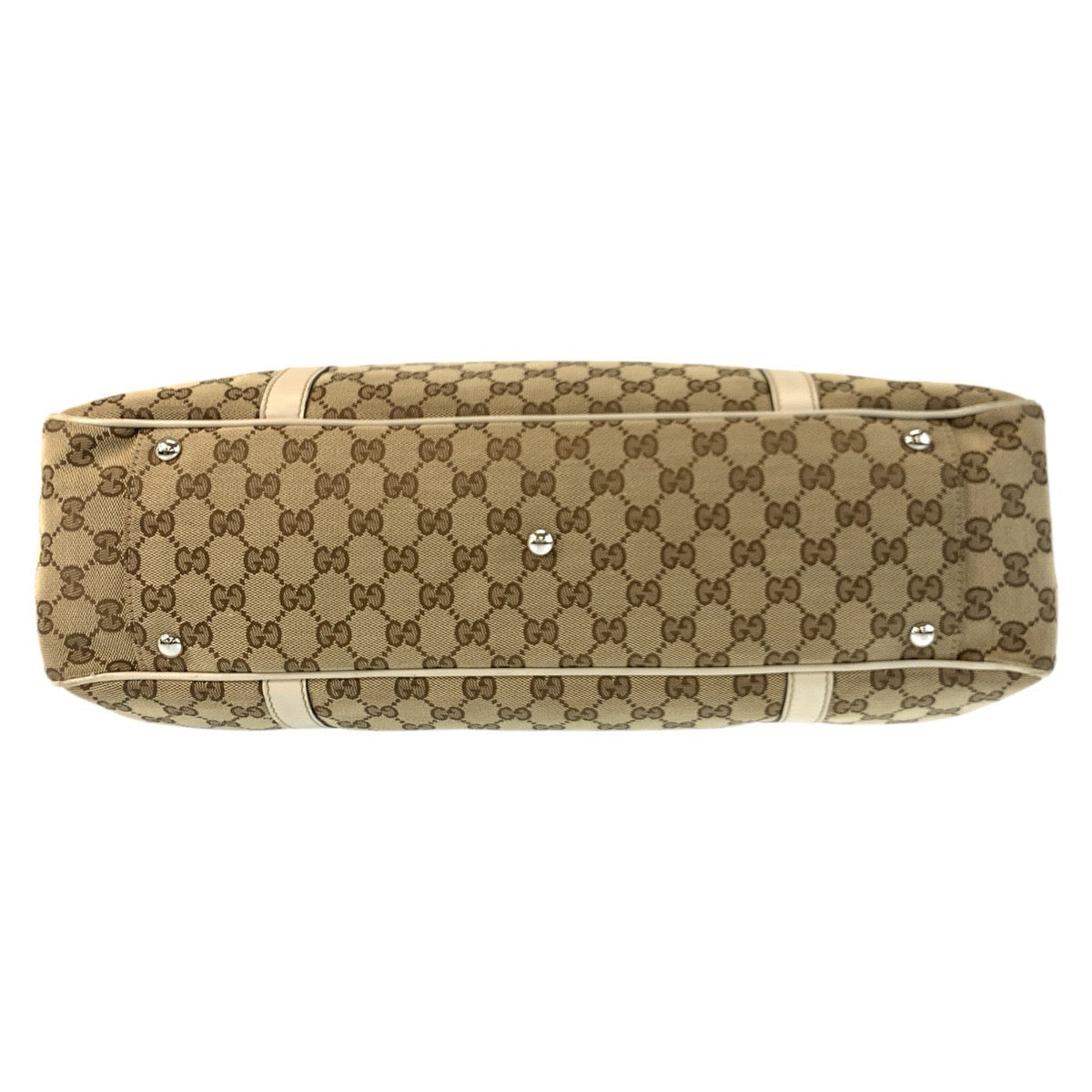 23348
GUCCI グッチ GGツインズ ベージュ ホワイト ゴールド金具 GGキャンバス / レザー 232956 トートバッグ ショルダーバッグ レディース AB32