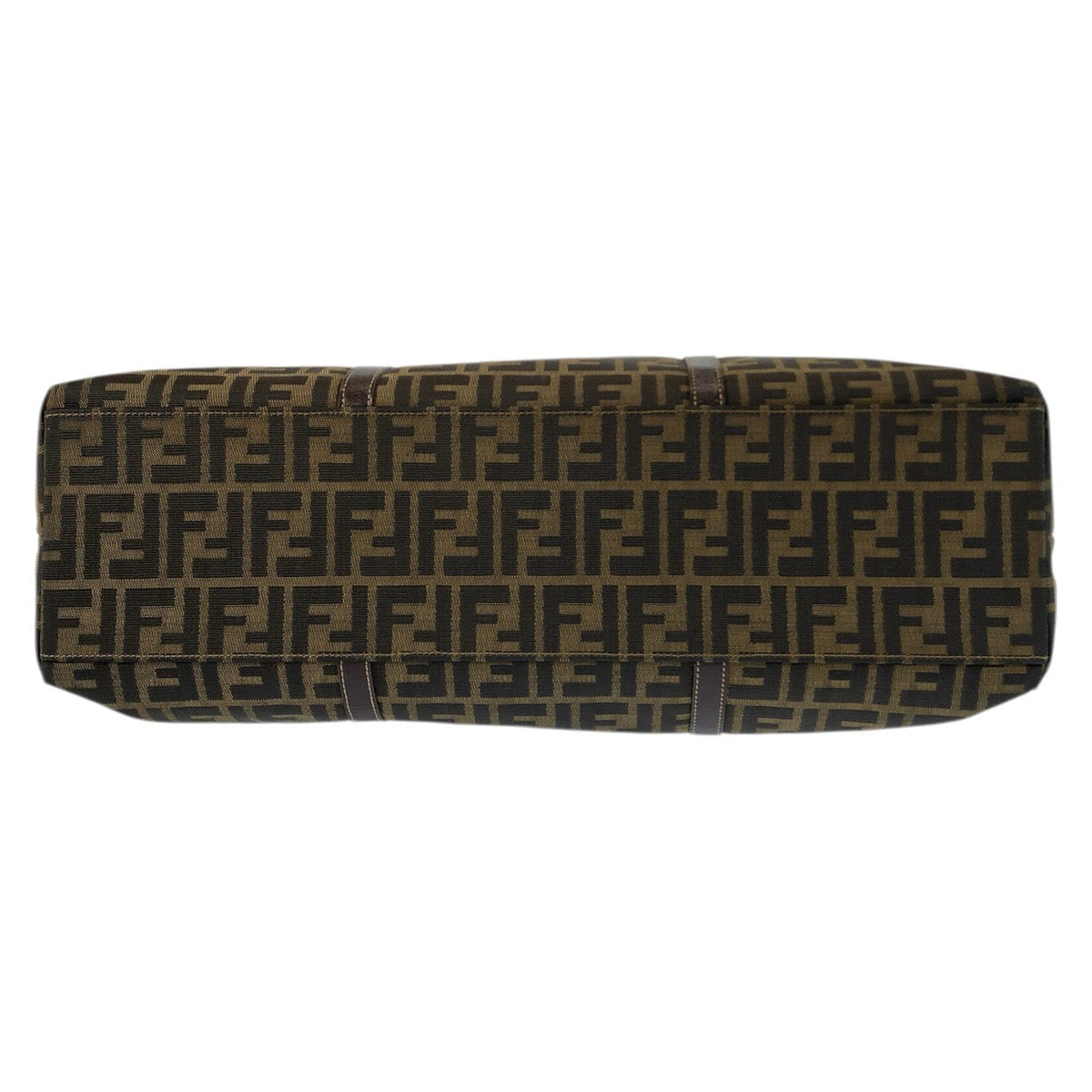 23457
FENDI フェンディ ズッカ ブラウン ゴールド金具 キャンバス / レザー トートバッグ ショルダーバッグ レディース A80