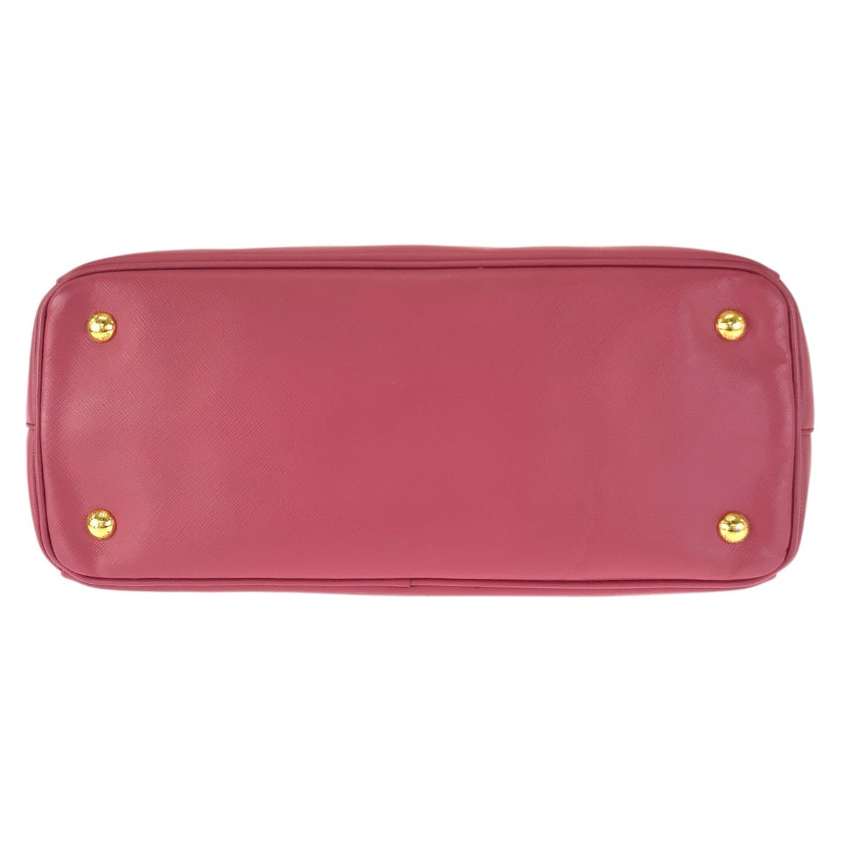 23512
PRADA Saffiano Galleria Triangle Logo Plate 2-Way Pink Gold Hardware Leather Shoulder Bag Tote Bag Women's ABP56