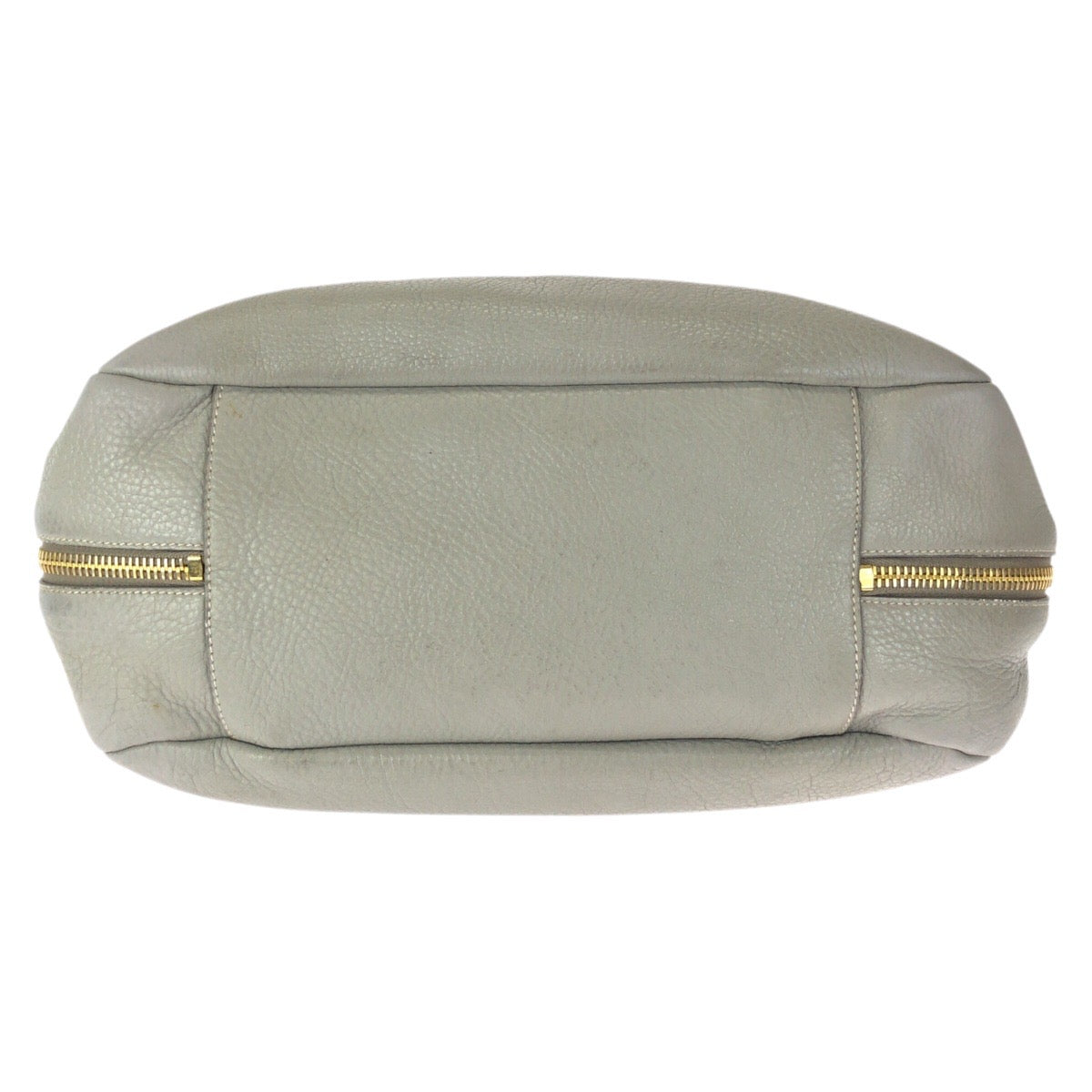 23516
PRADA Vitello Daino Light Grey Gold Hardware Leather Hobo Shoulder Bag Handbag Ladies ABP60