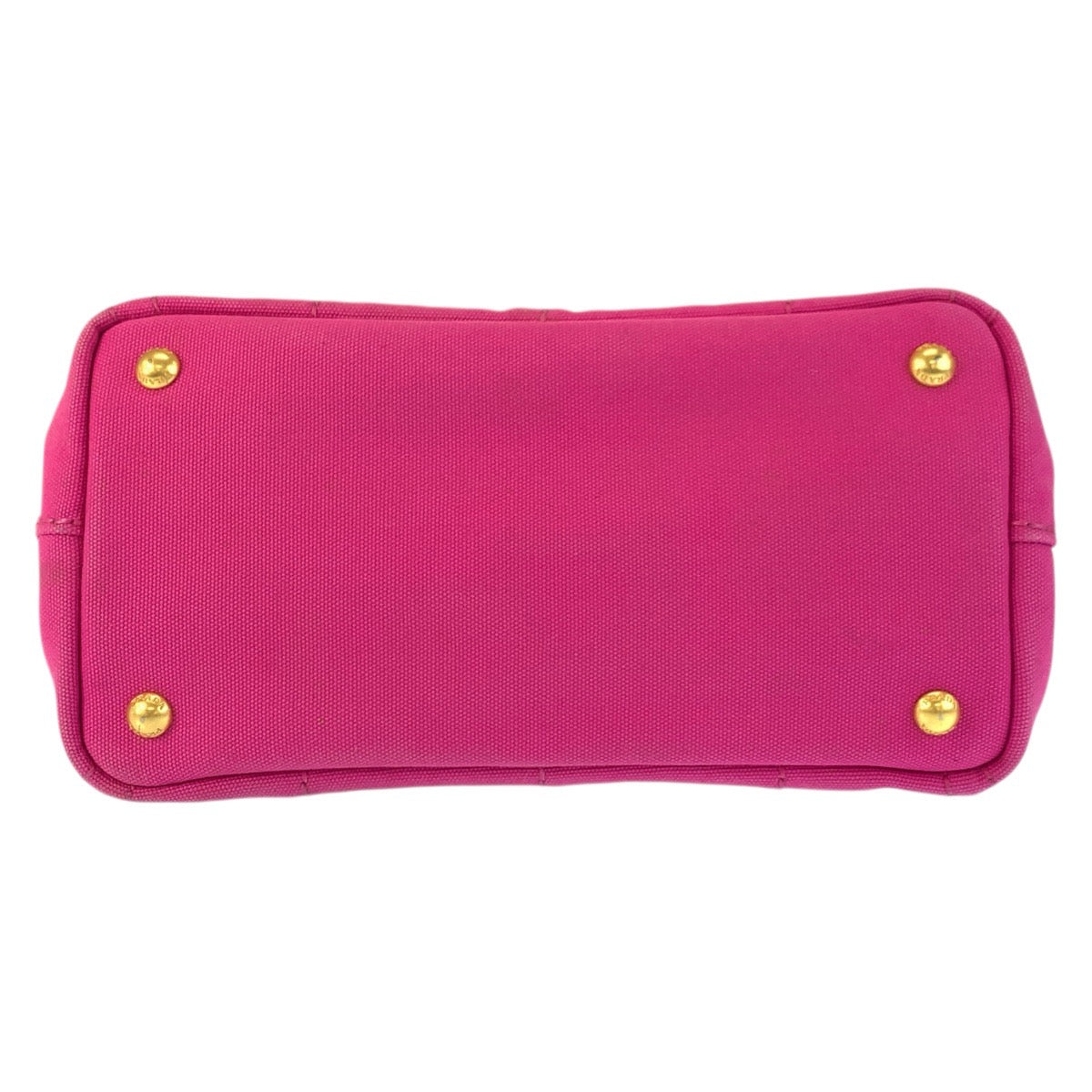 23533
PRADA プラダ カナパ 三角ロゴプレート ピンク ゴールド金具 キャンバス ハンドバッグ トートバッグ レディース AB46