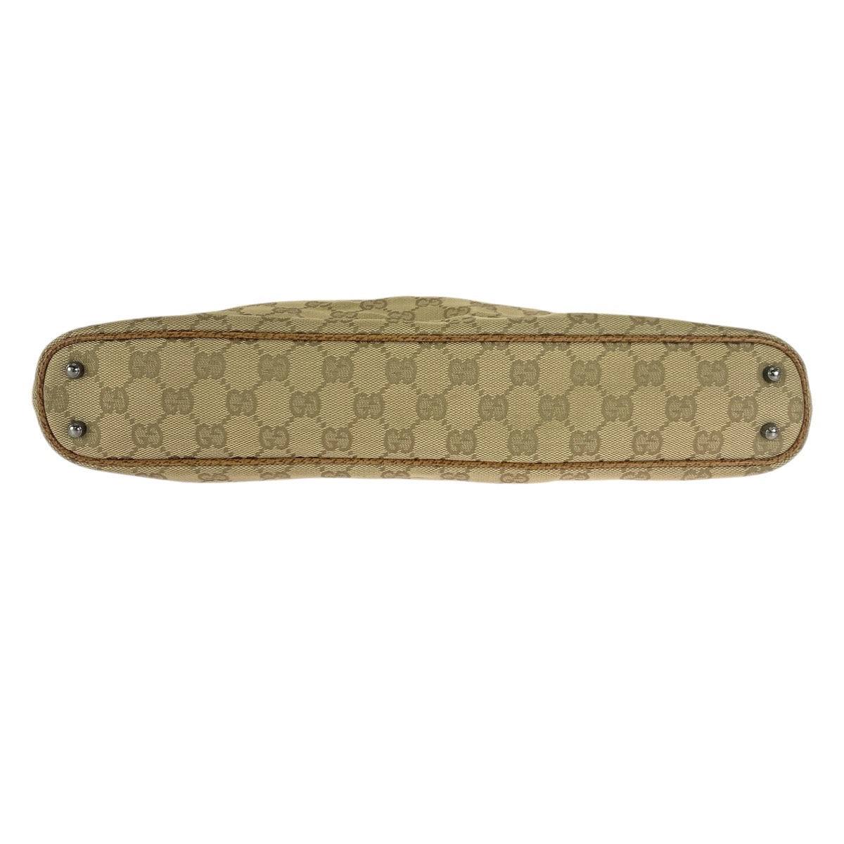 23638
GUCCI グッチ ベージュ ライトブラウン シルバー金具 GGキャンバス / レザー 113015 トートバッグ ショルダーバッグ レディース A49