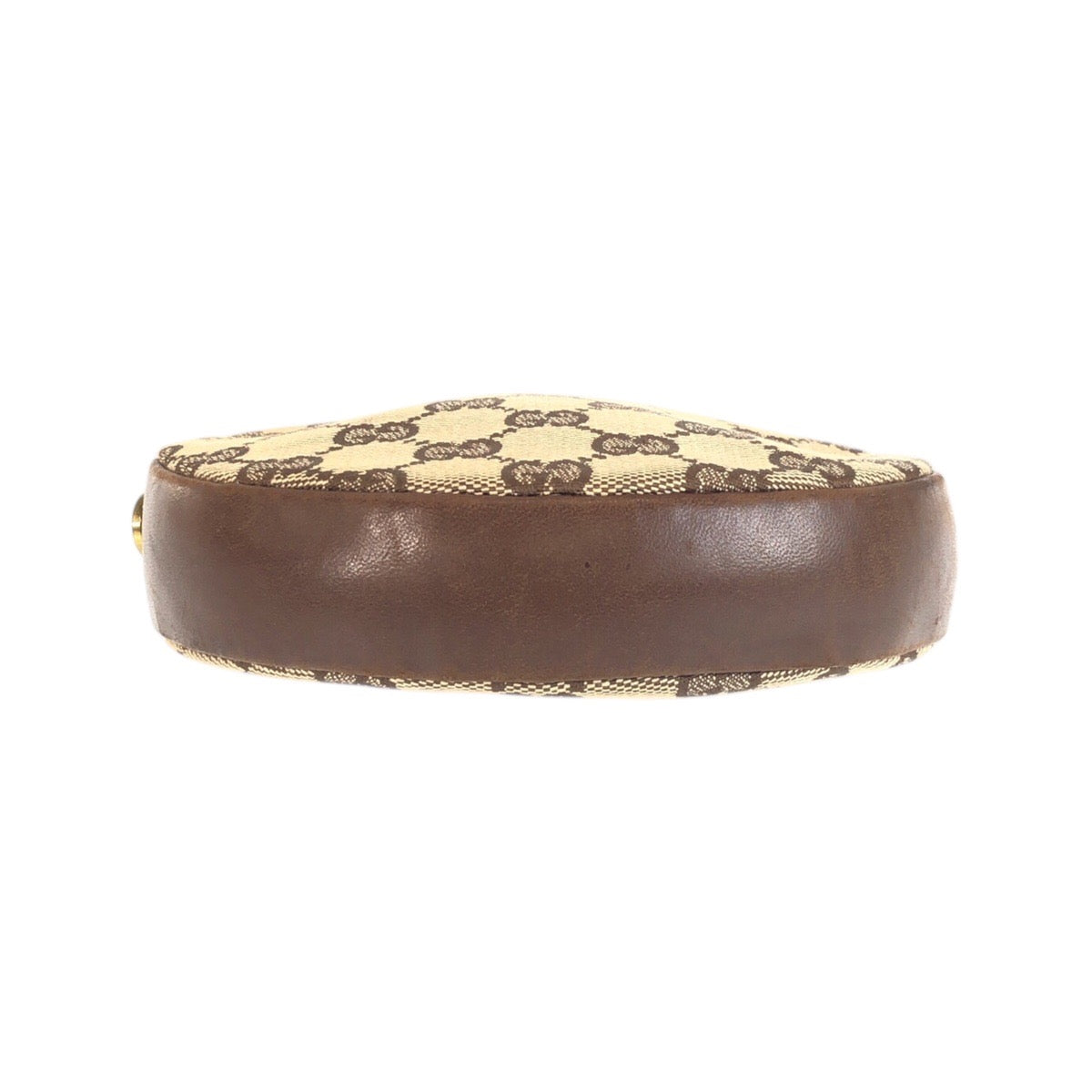 23639
GUCCI グッチ ブラウン ベージュ ゴールド金具 GGキャンバス 90700 ショルダーバッグ ポシェット レディース AB35