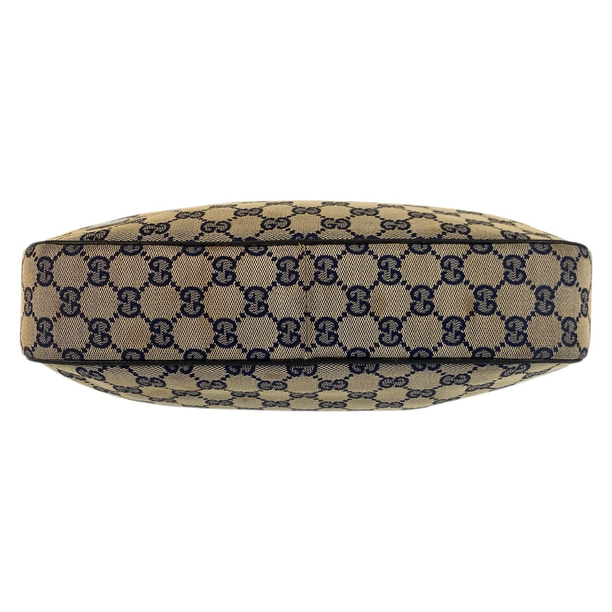 23664
GUCCI Sherry Line Navy Silver Hardware GG Canvas 145757 Hobo Shoulder Bag Ladies ABP37