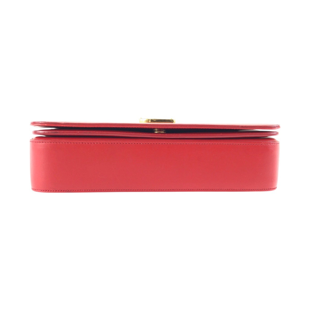 23702
SAINT LAURENT サンローラン YSL ユニベルシテ レッド ゴールド金具 レザー GN2357 403 0914 ショルダーバッグ ポシェット レディース ABP94